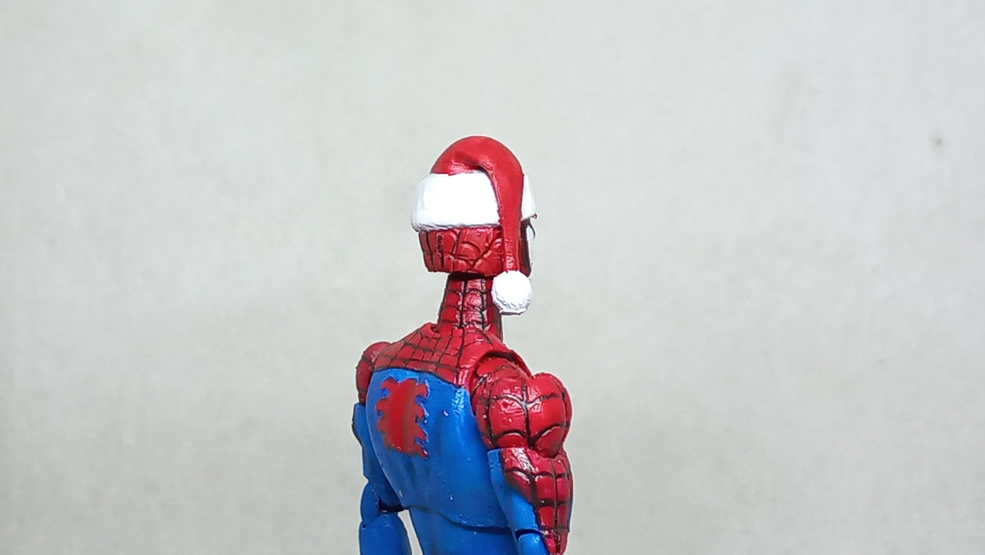Santa Head accessory for my SPIDER MAN 3D printed action figure 3D print model_4