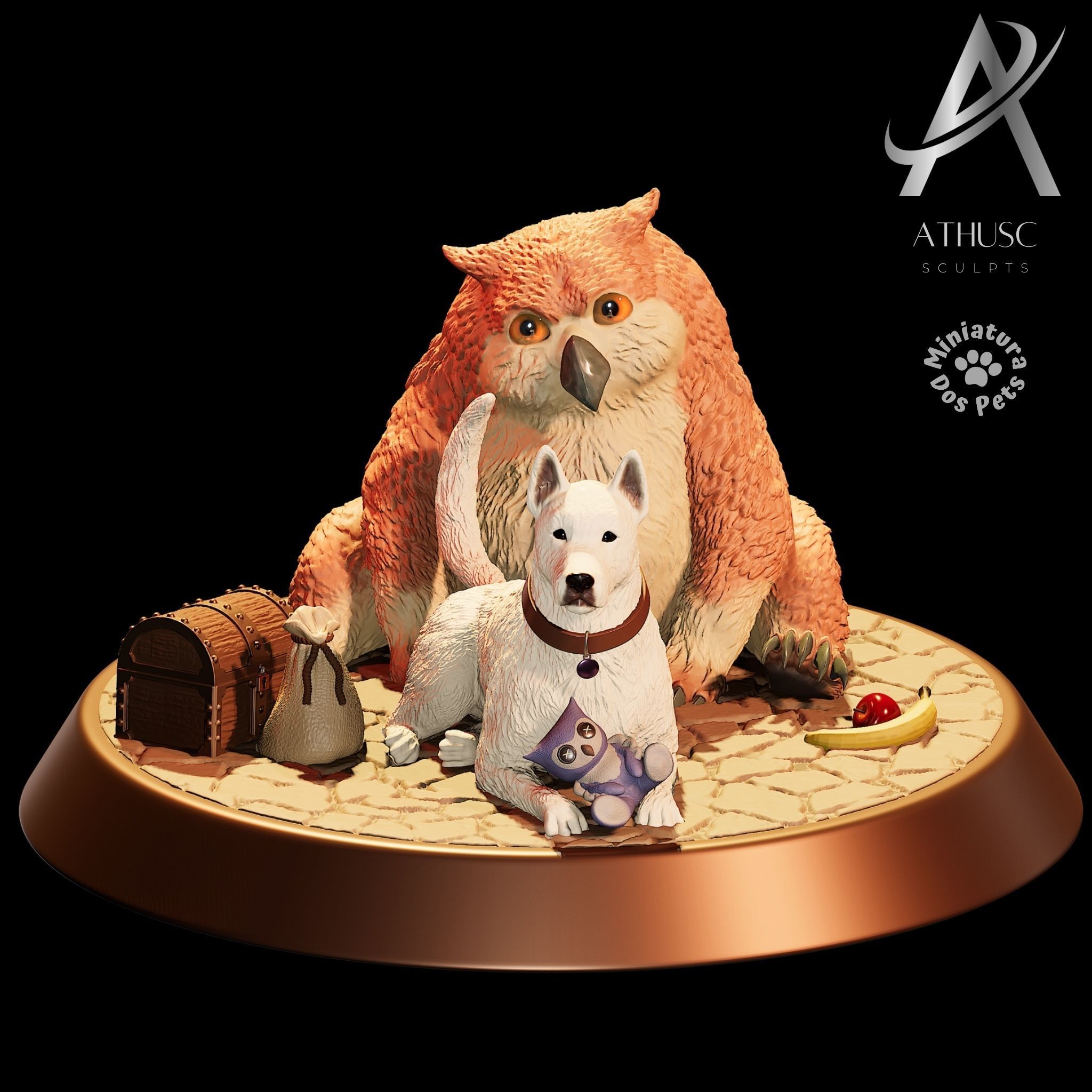 SCRATCH AND OWLBEAR CUB - BALDURS GATE 3 3D print model_1