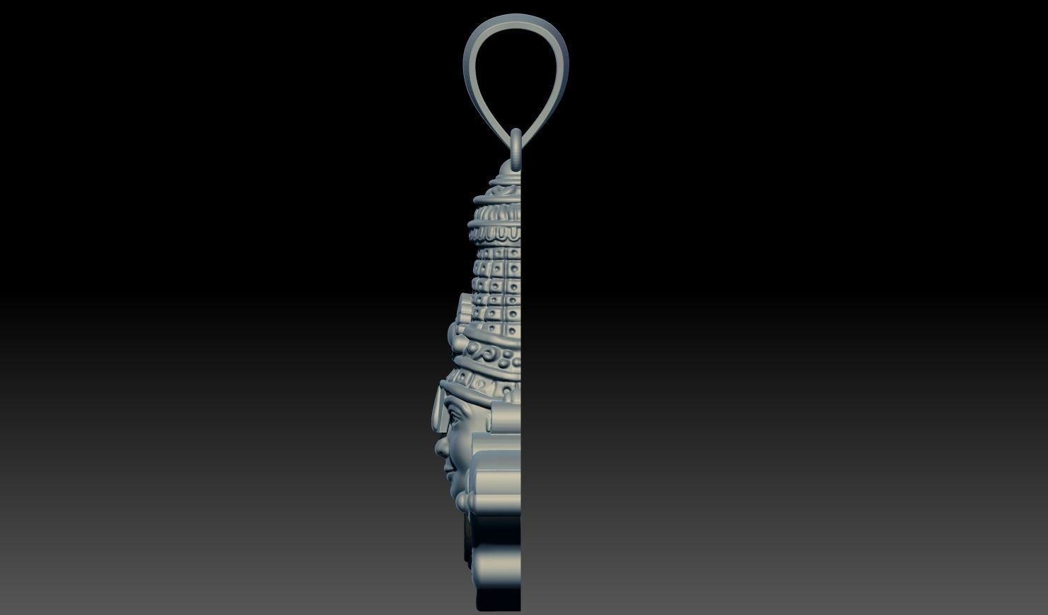 THIRUPATHI BALAJI PENDENT 3D print model 3D print model 3D print model_7
