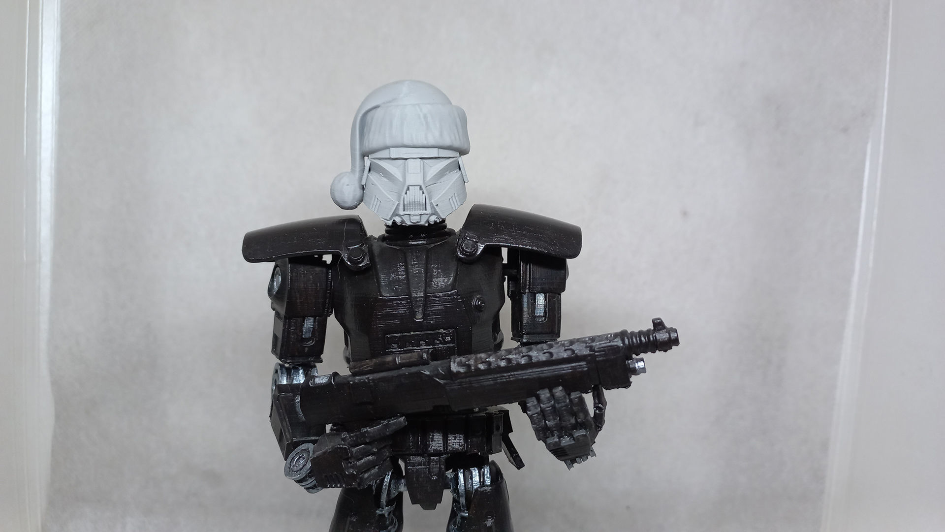Santa Head accessory for my Dark Trooper action figure 3D print model_10