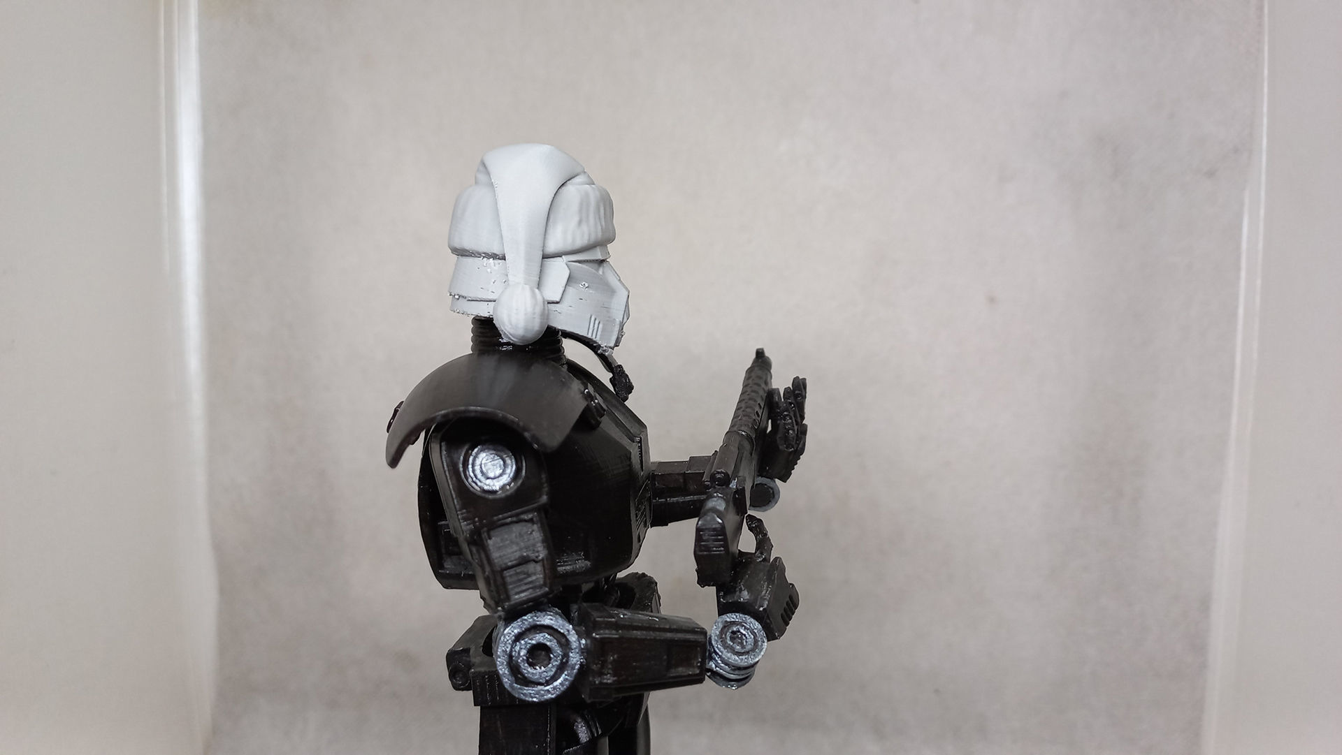 Santa Head accessory for my Dark Trooper action figure 3D print model_13