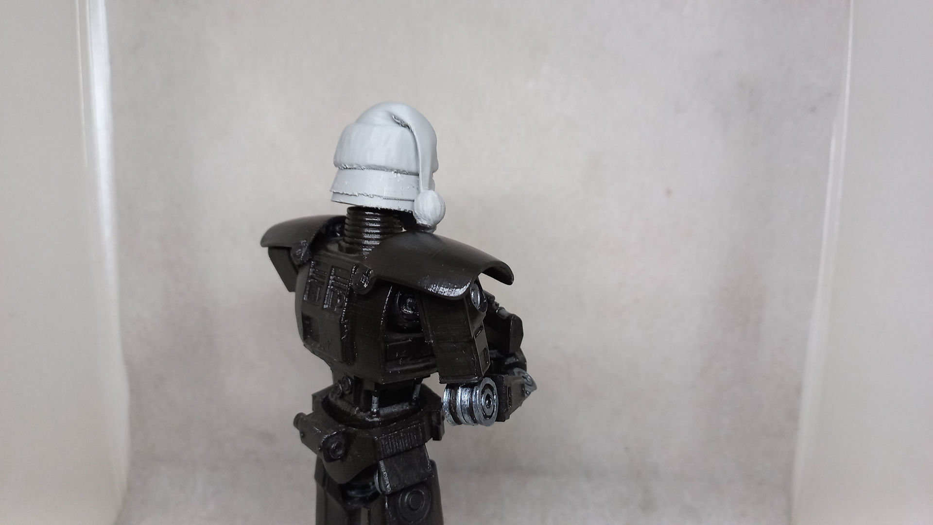 Santa Head accessory for my Dark Trooper action figure 3D print model_14