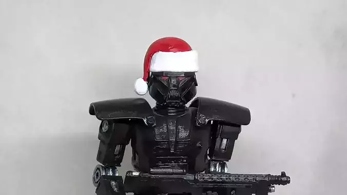 Santa Head accessory for my Dark Trooper action figure 3D print model