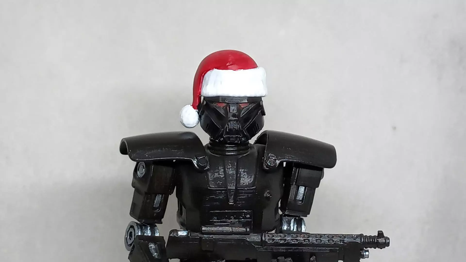 Santa Head accessory for my Dark Trooper action figure 3D print model_0