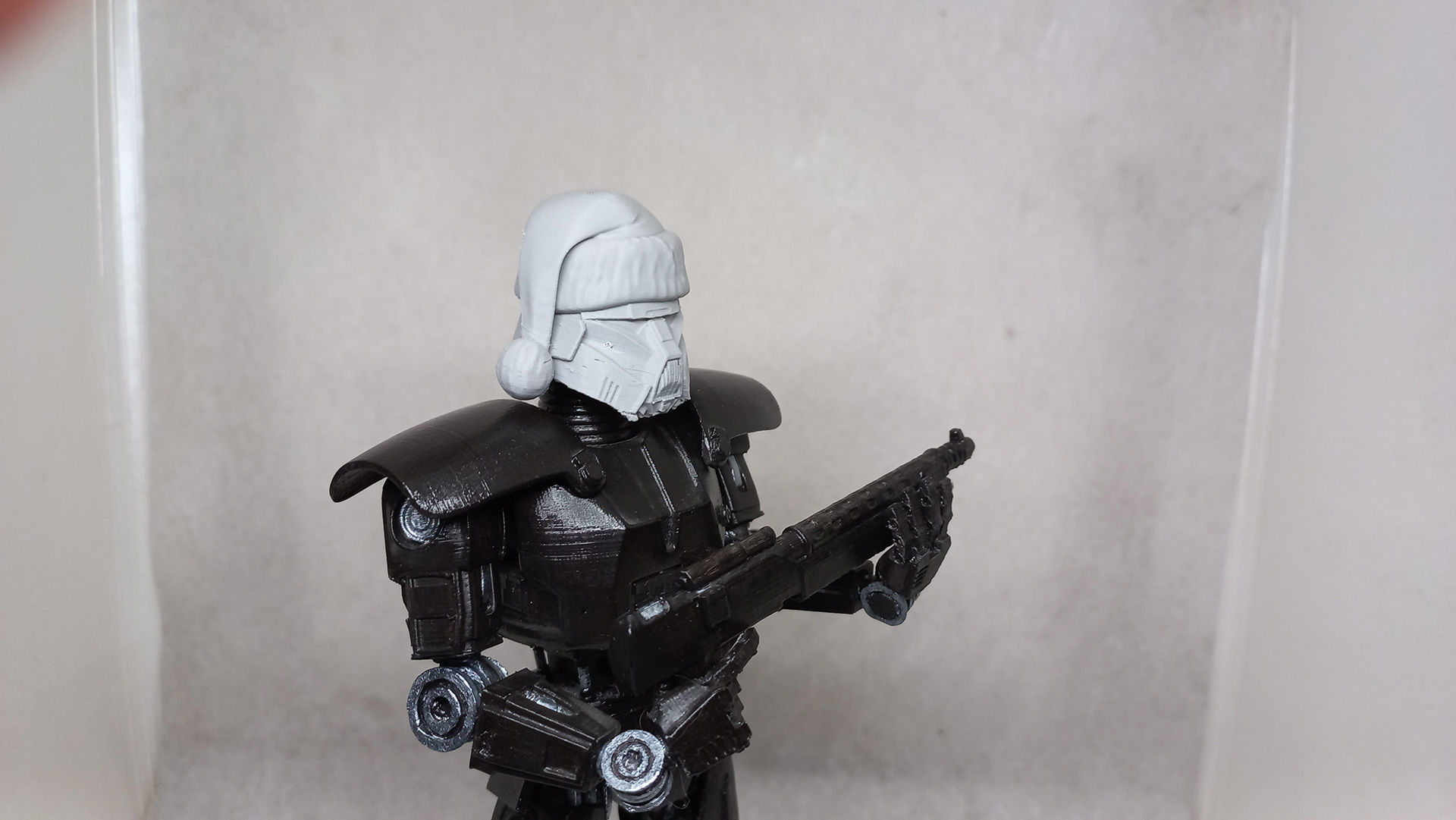 Santa Head accessory for my Dark Trooper action figure 3D print model_11