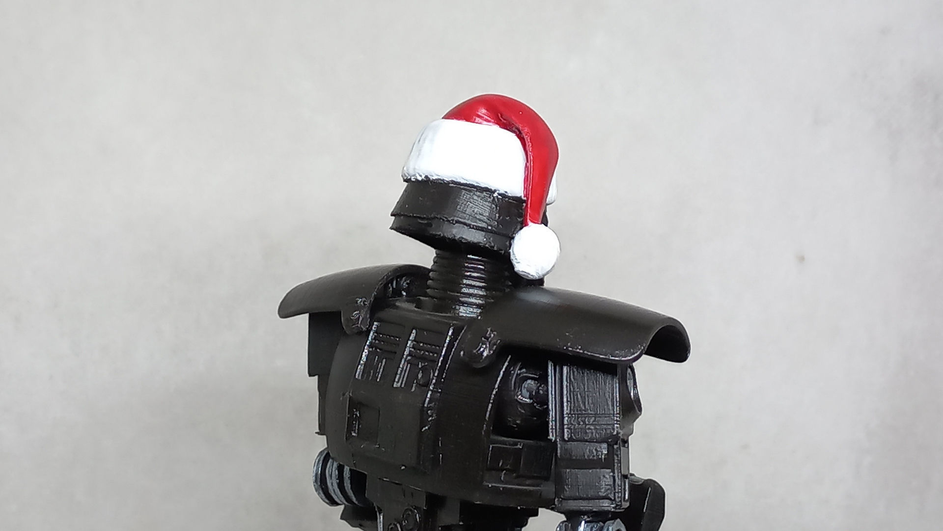 Santa Head accessory for my Dark Trooper action figure 3D print model_6