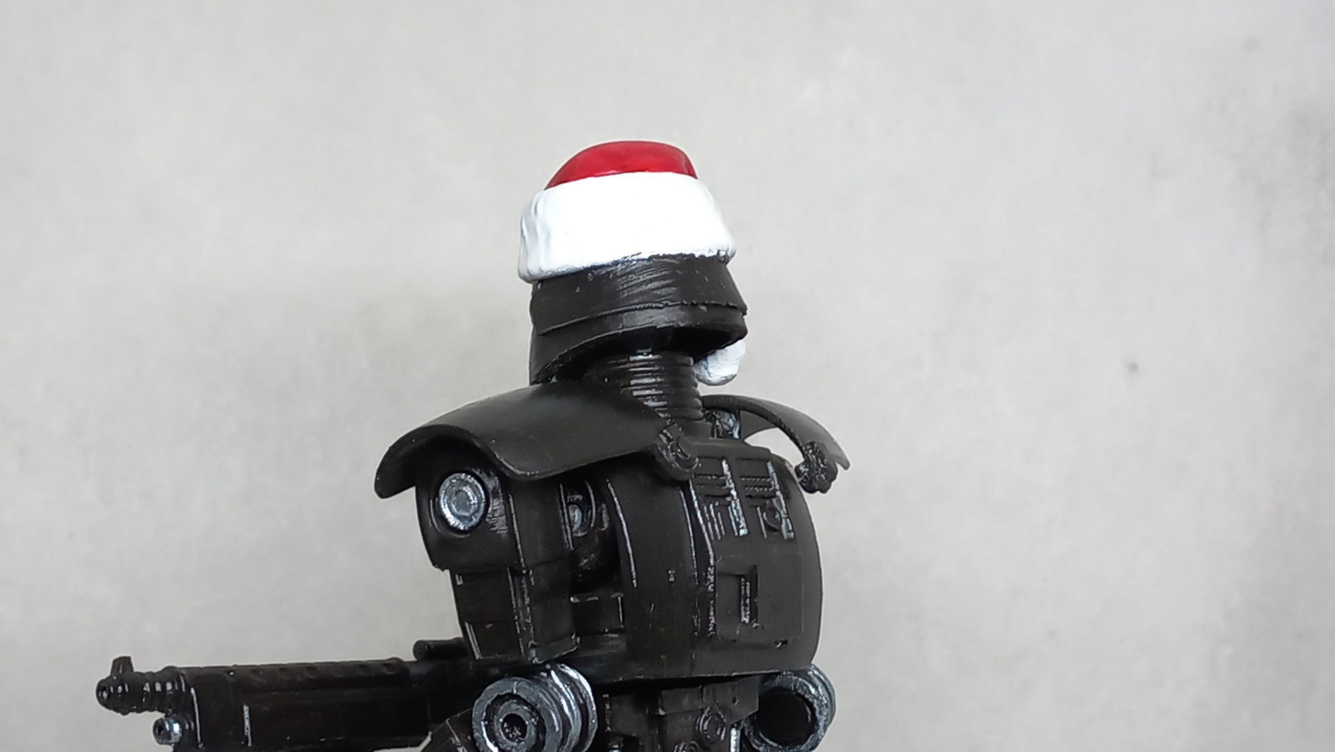 Santa Head accessory for my Dark Trooper action figure 3D print model_4
