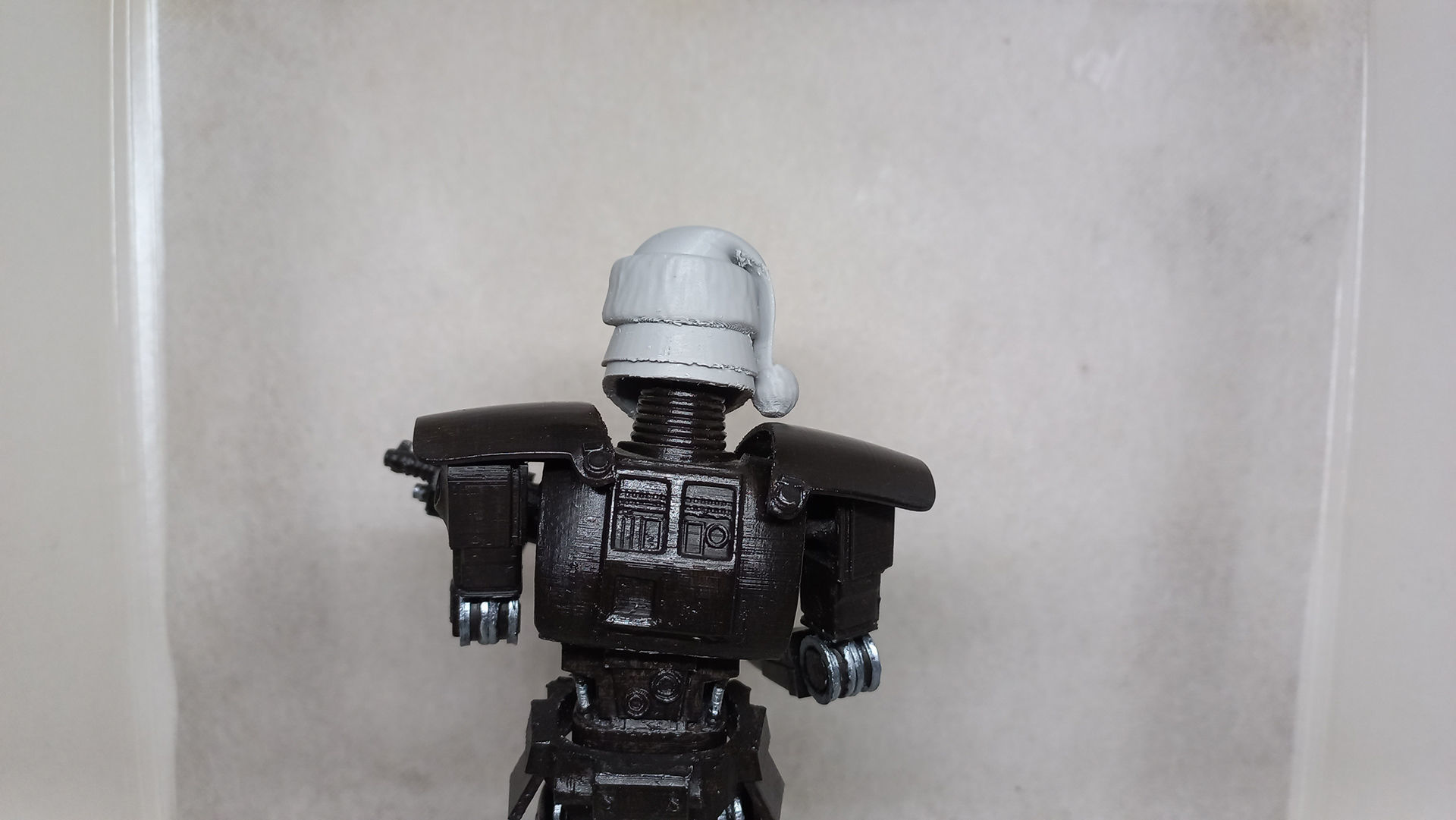 Santa Head accessory for my Dark Trooper action figure 3D print model_15