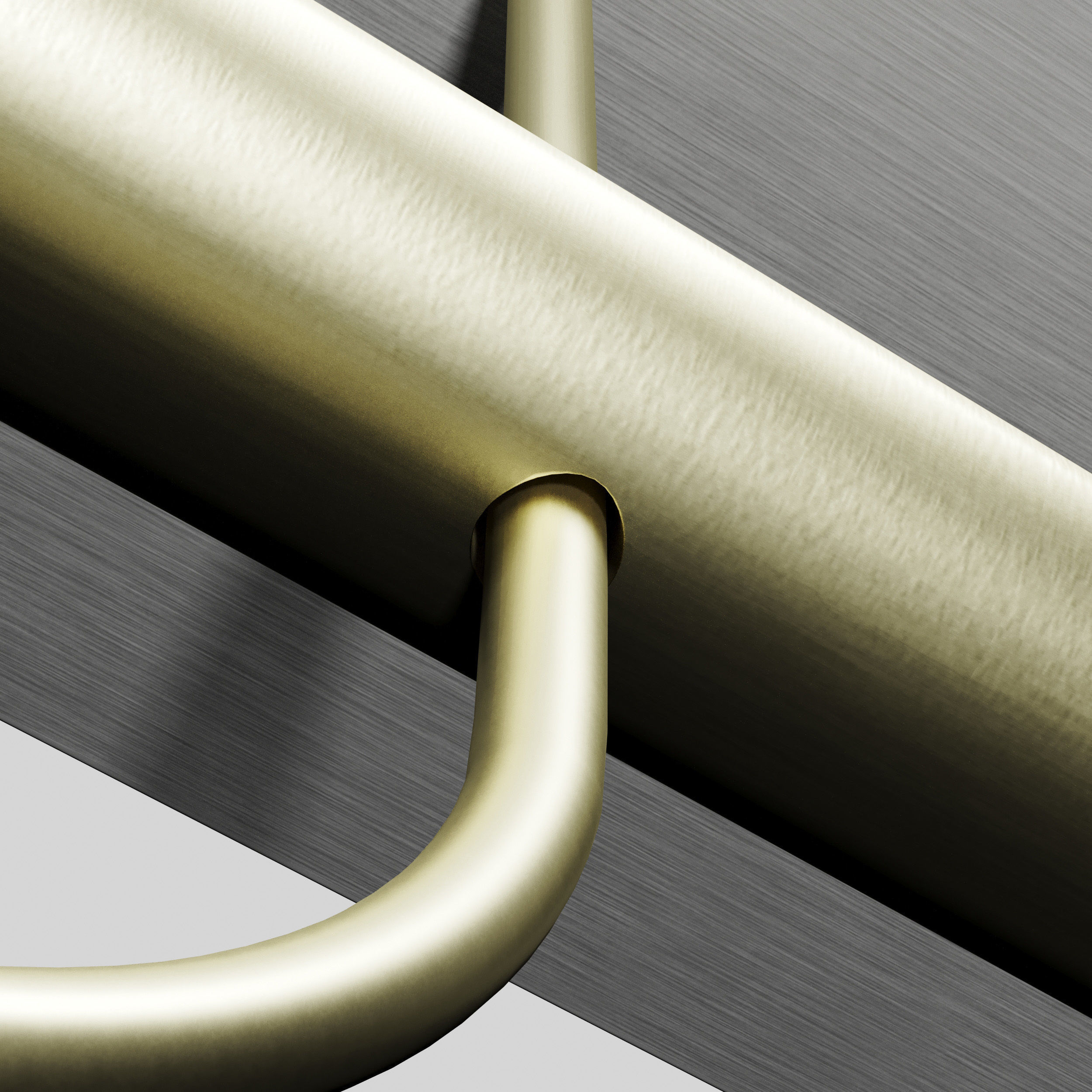 Reflector Linear LED Anodized Aluminum Pendant Light Low-poly 3D model_2