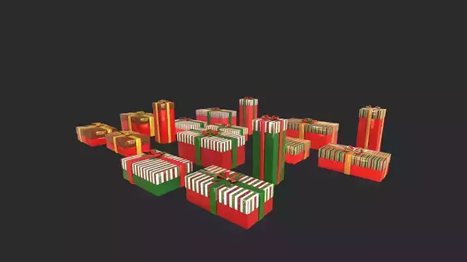 Gift boxes New Year pack