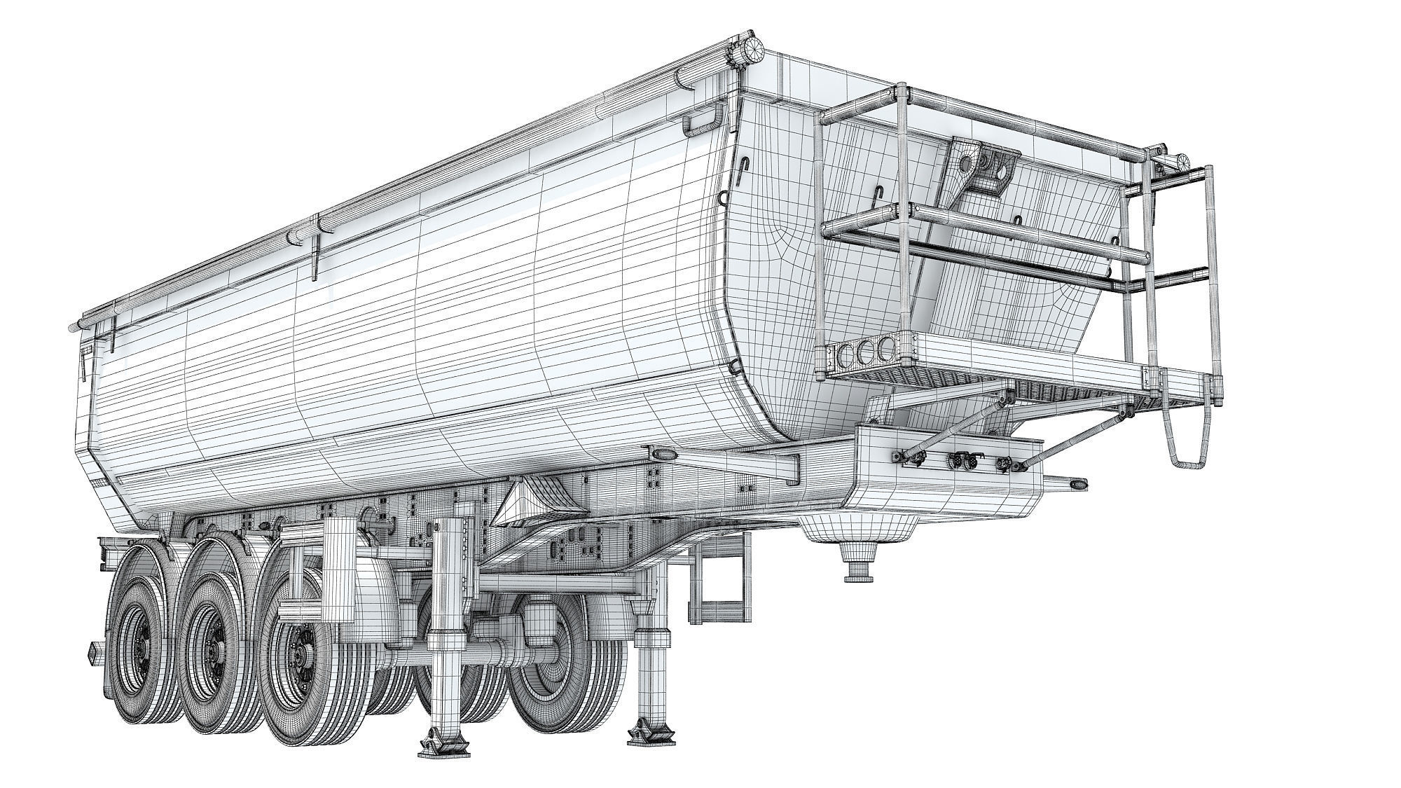 Farm Trailer 3D model_16
