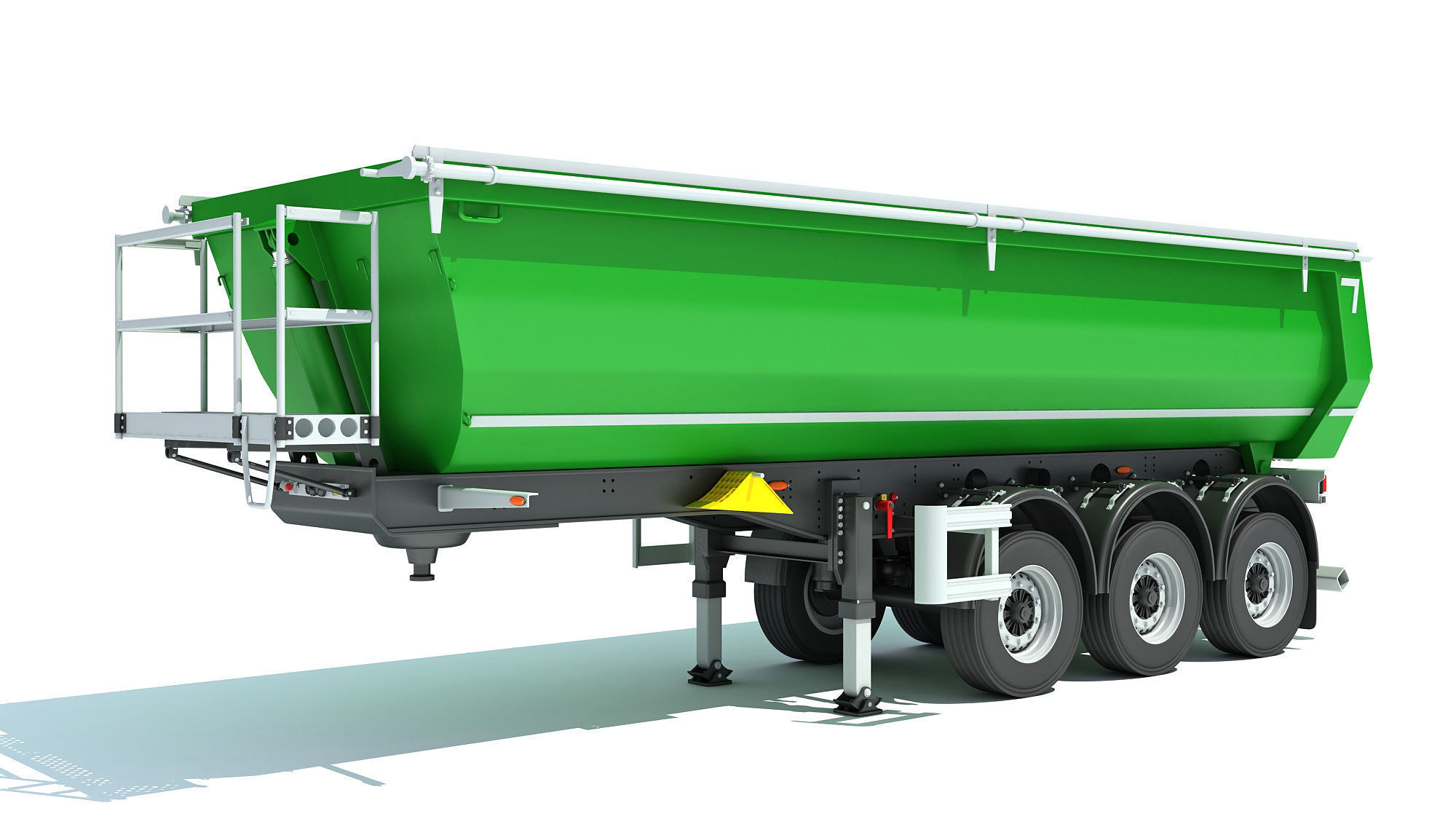 Farm Trailer 3D model_1