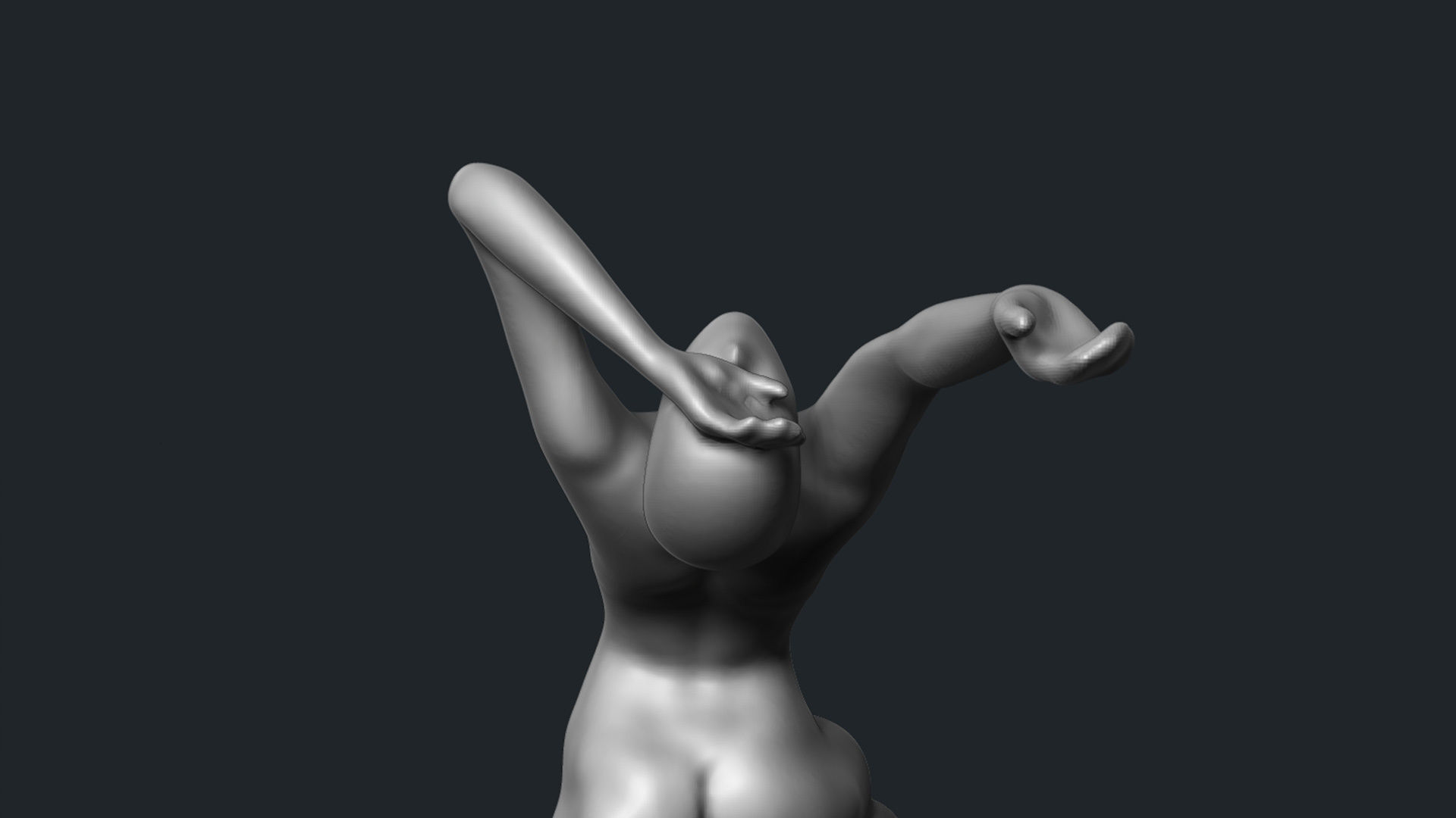 Female Dancer 3D print model_7