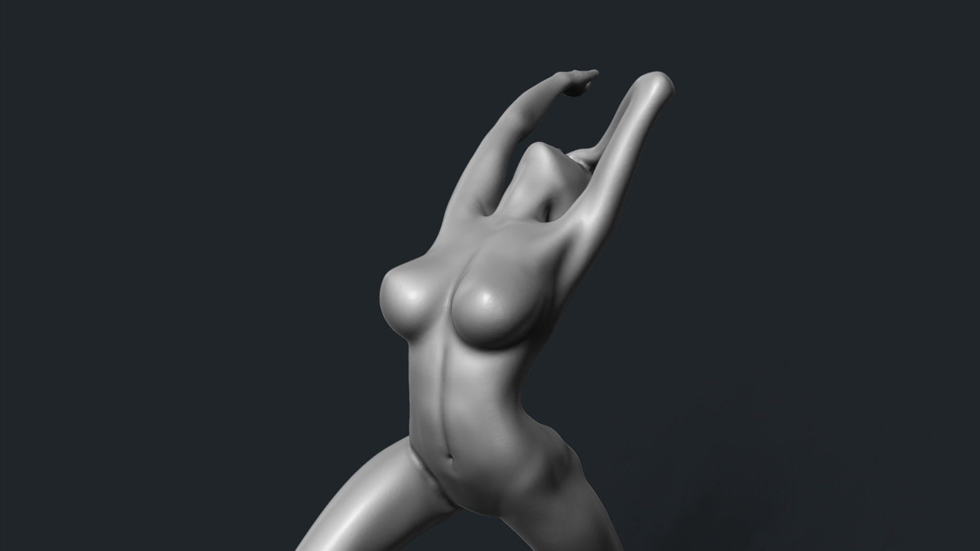 Female Dancer 3D print model_8