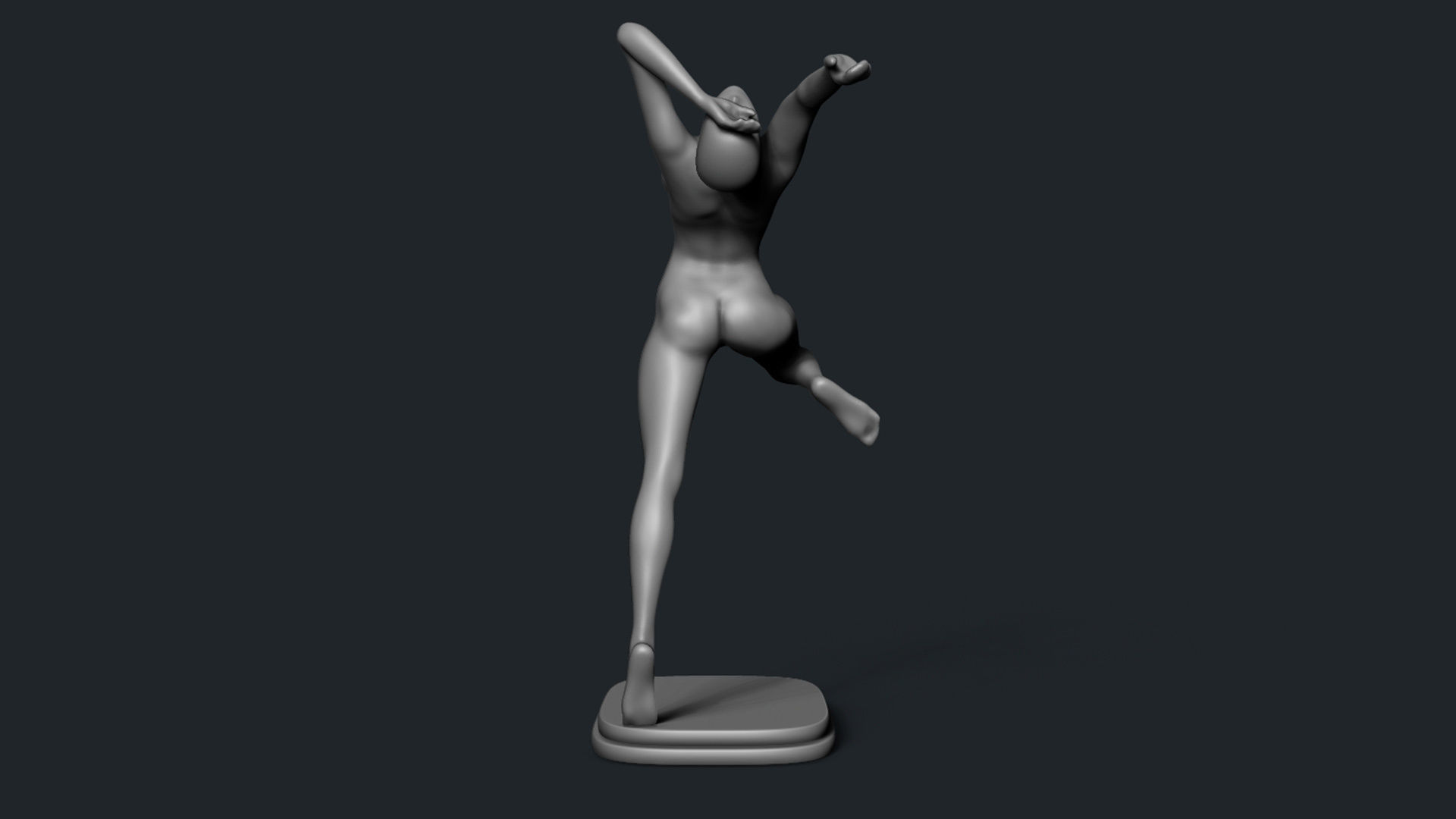 Female Dancer 3D print model_11