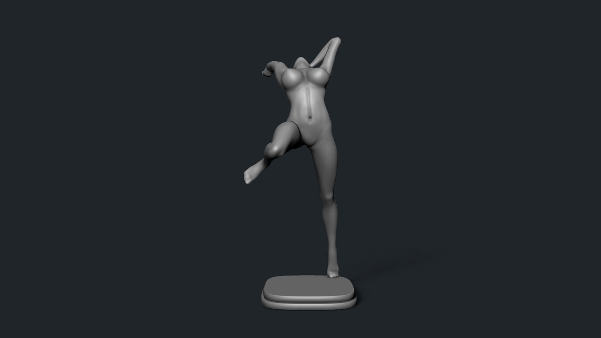 Female Dancer 3D print model_13
