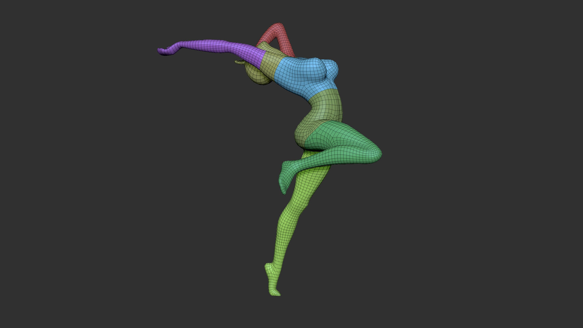 Female Dancer 3D print model_18
