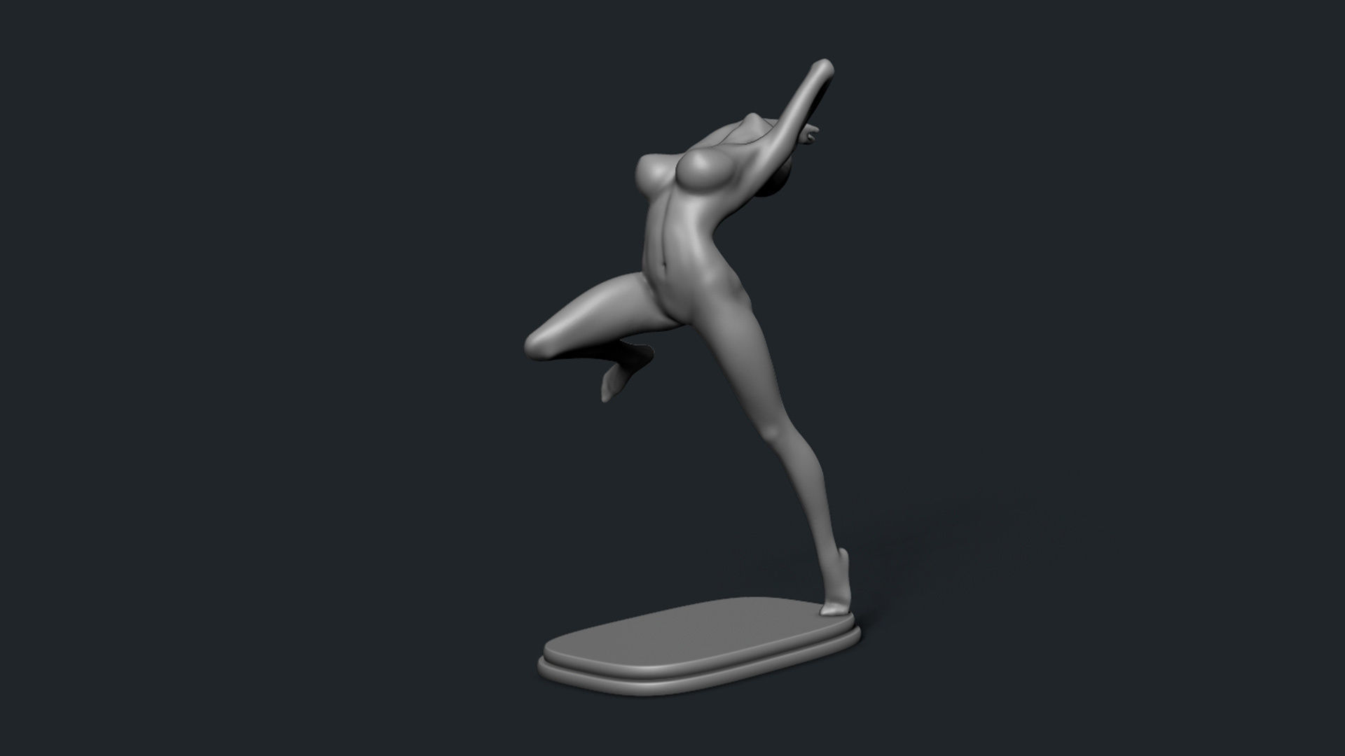 Female Dancer 3D print model_9