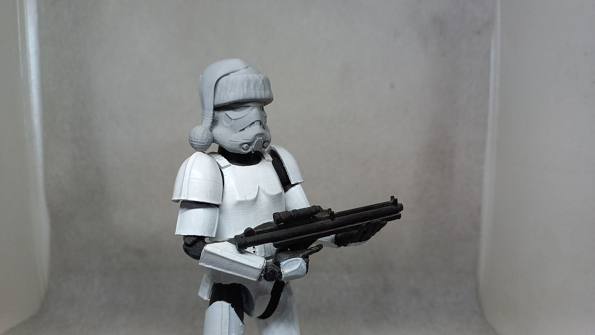 Santa Head accessory for my Stormtrooper action figure 3D print model_11