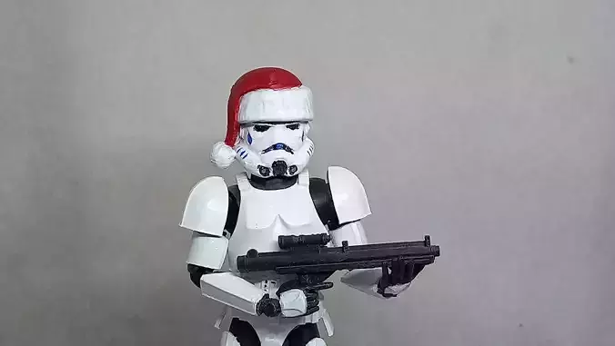 Santa Head accessory for my Stormtrooper action figure 3D print model