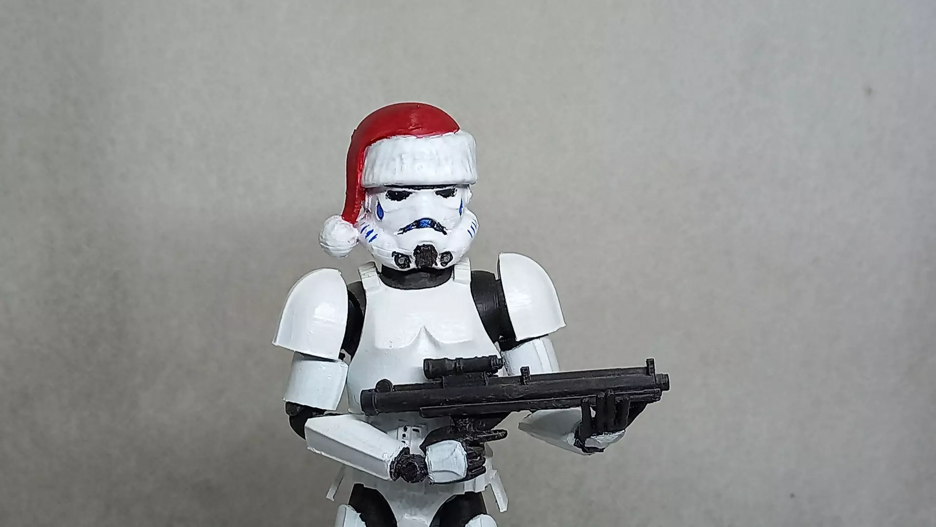 Santa Head accessory for my Stormtrooper action figure 3D print model_0