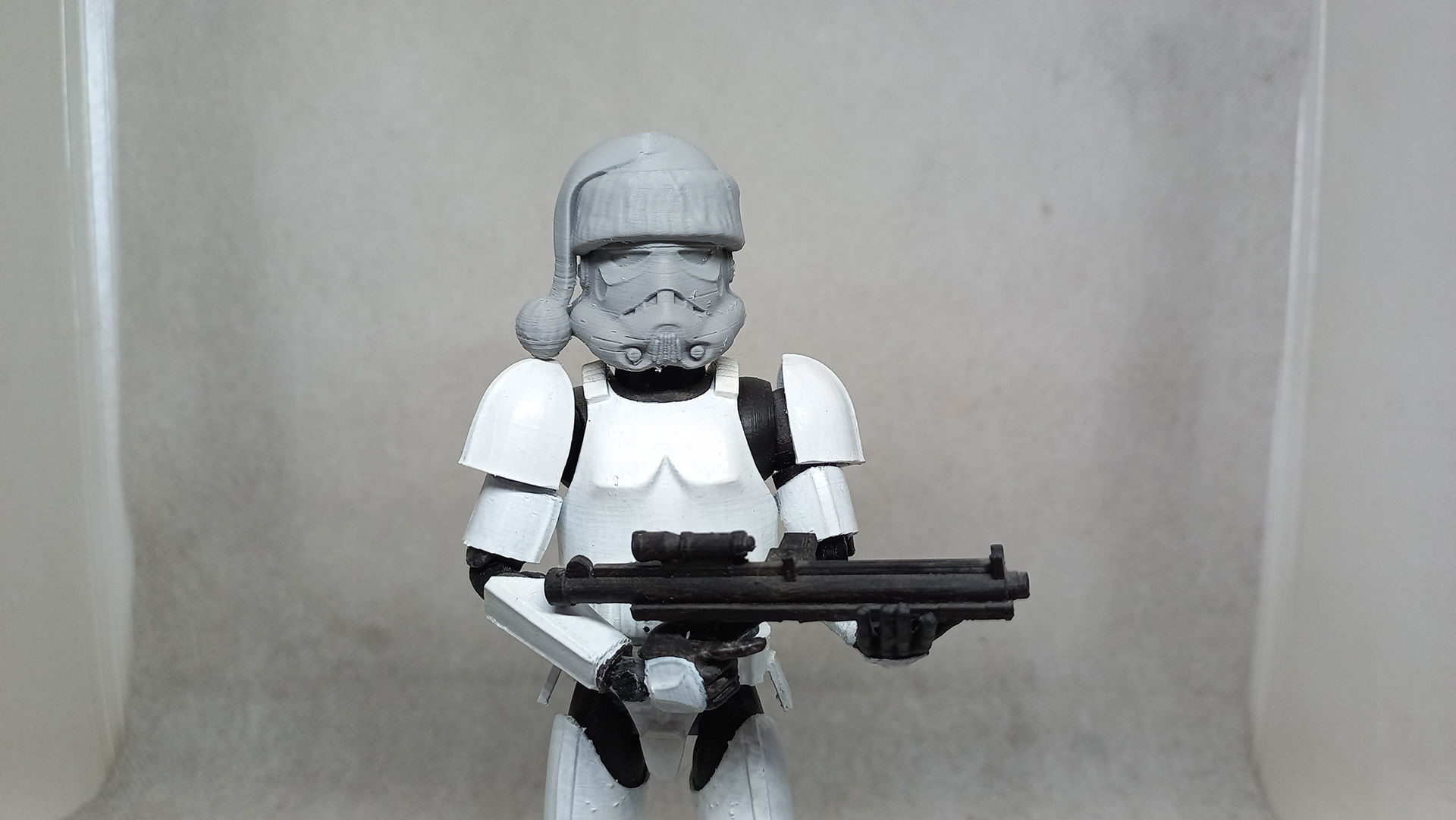 Santa Head accessory for my Stormtrooper action figure 3D print model_18
