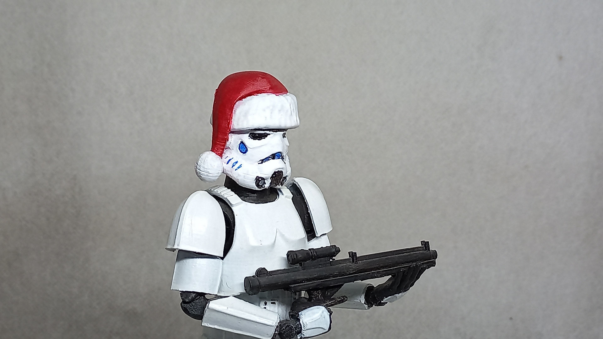 Santa Head accessory for my Stormtrooper action figure 3D print model_8