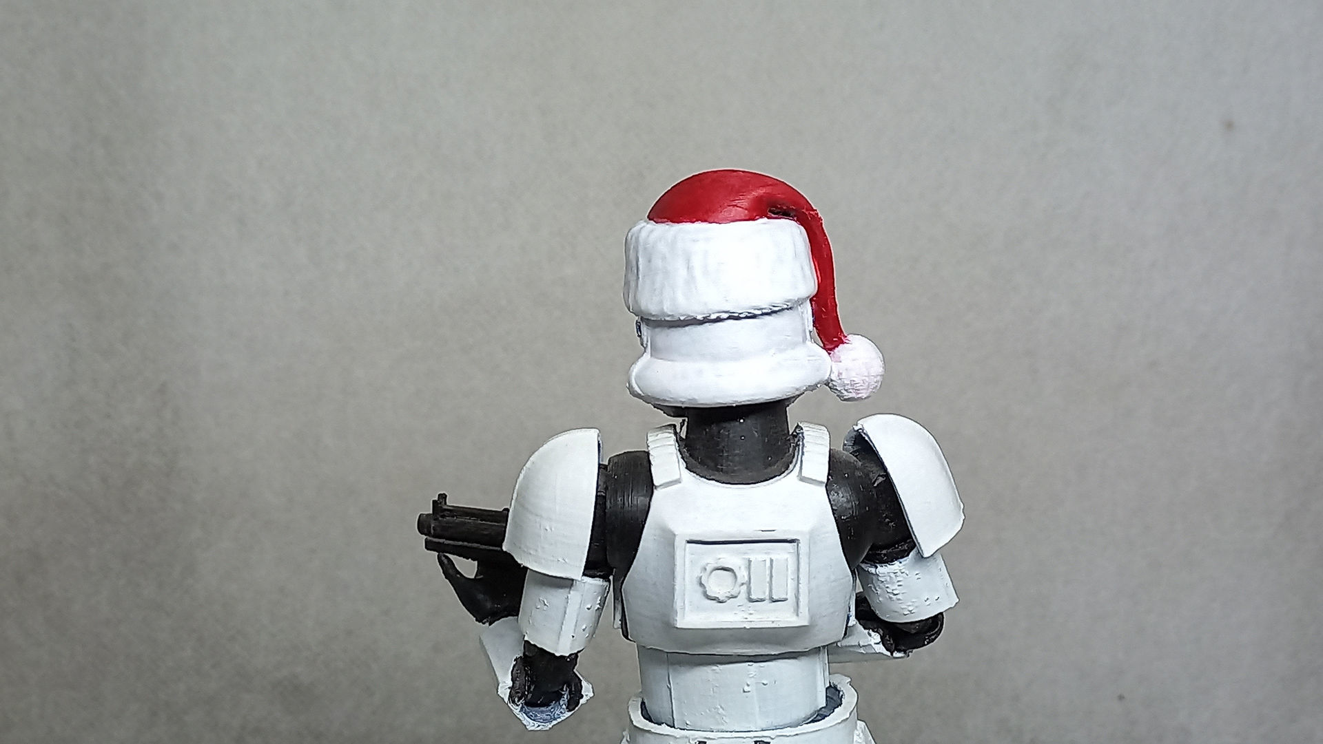 Santa Head accessory for my Stormtrooper action figure 3D print model_6