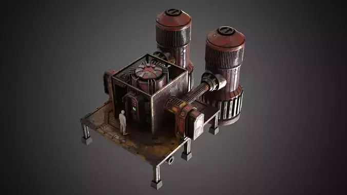 Sci-fi refueling station