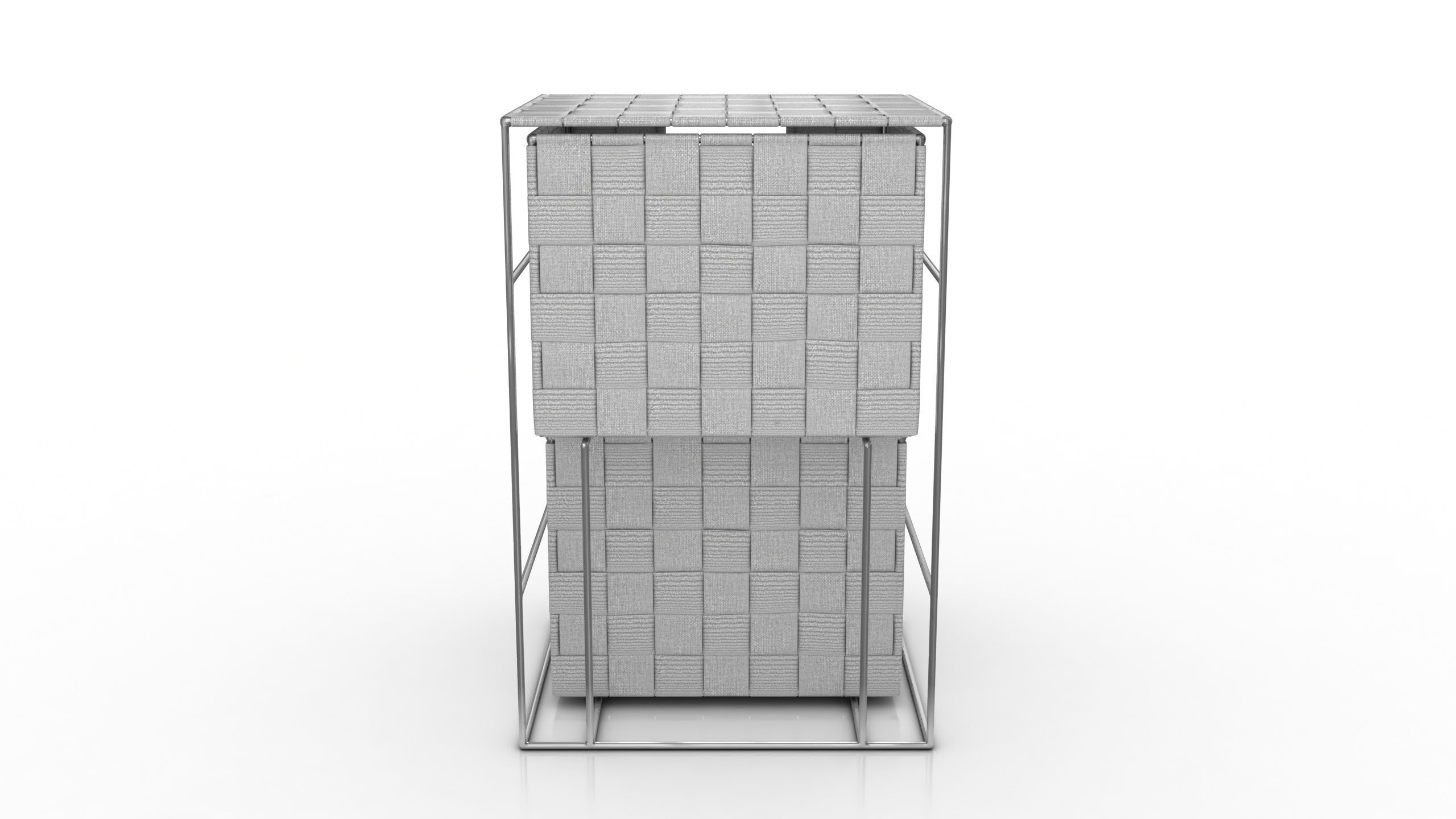 Bathroom Cabinet Low-poly 3D model_6