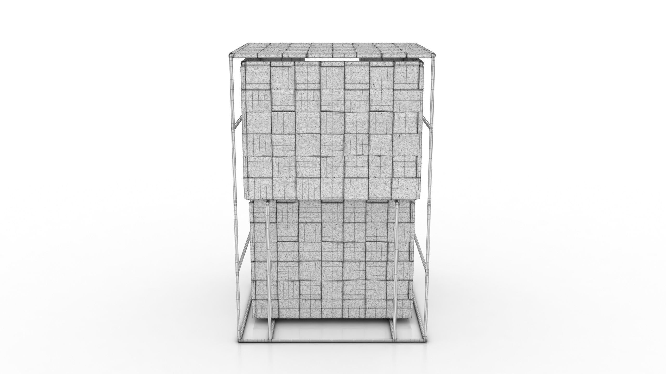 Bathroom Cabinet Low-poly 3D model_15