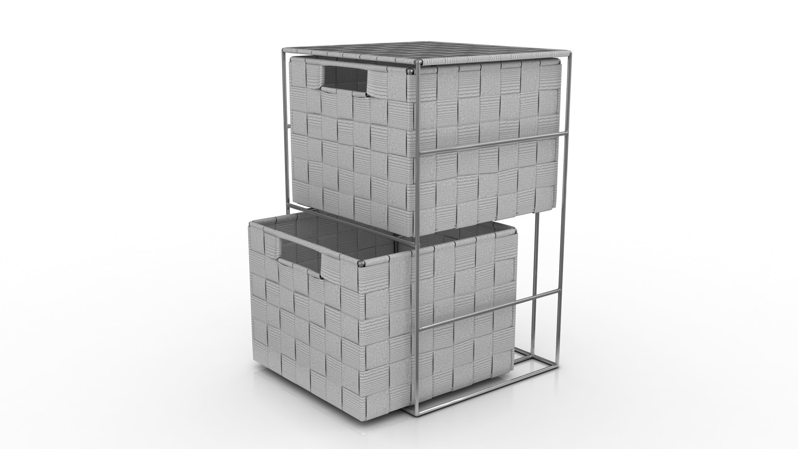 Bathroom Cabinet Low-poly 3D model_3