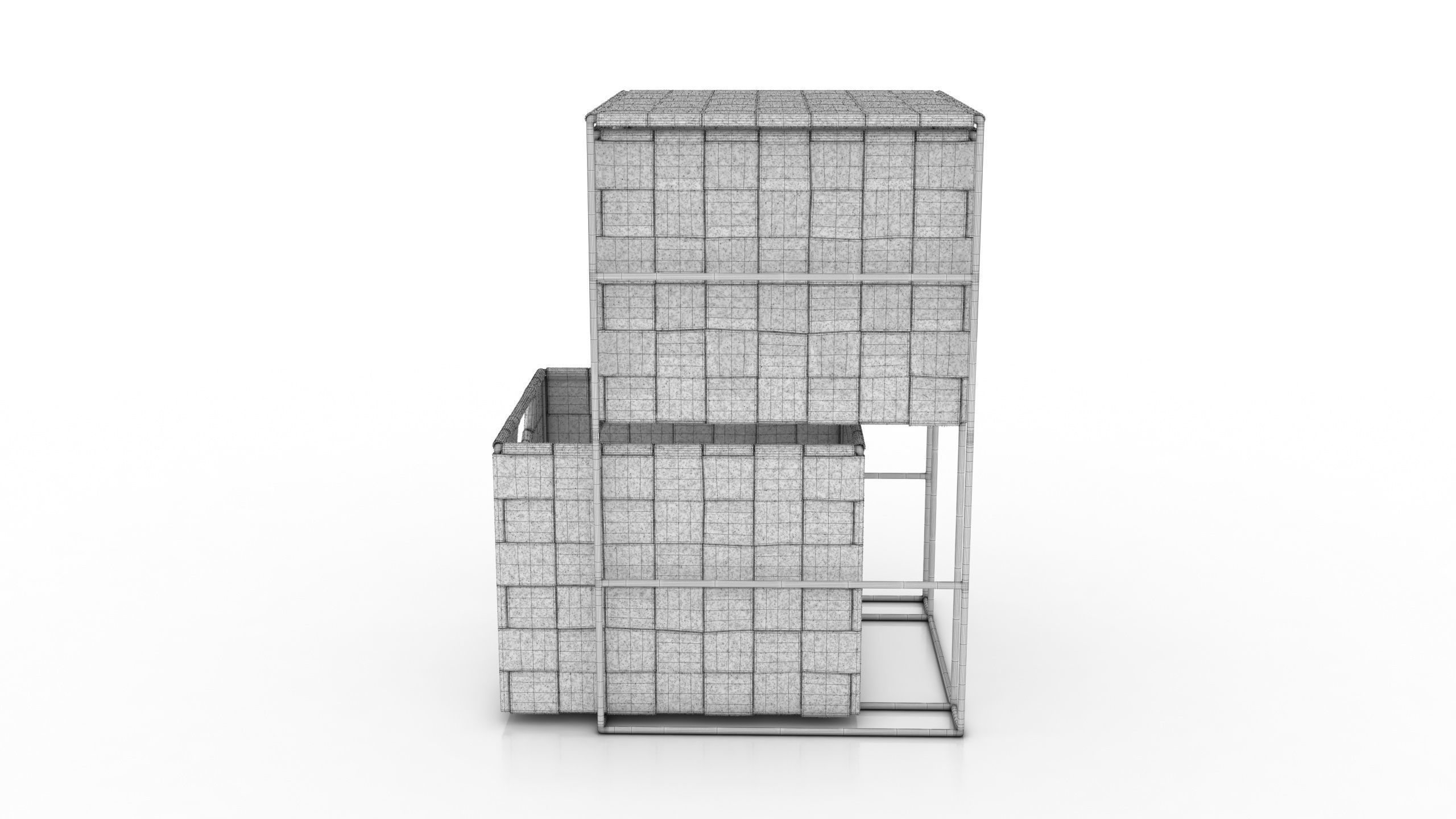 Bathroom Cabinet Low-poly 3D model_13