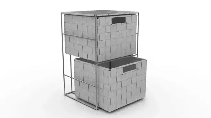 Bathroom Cabinet Low-poly 3D model