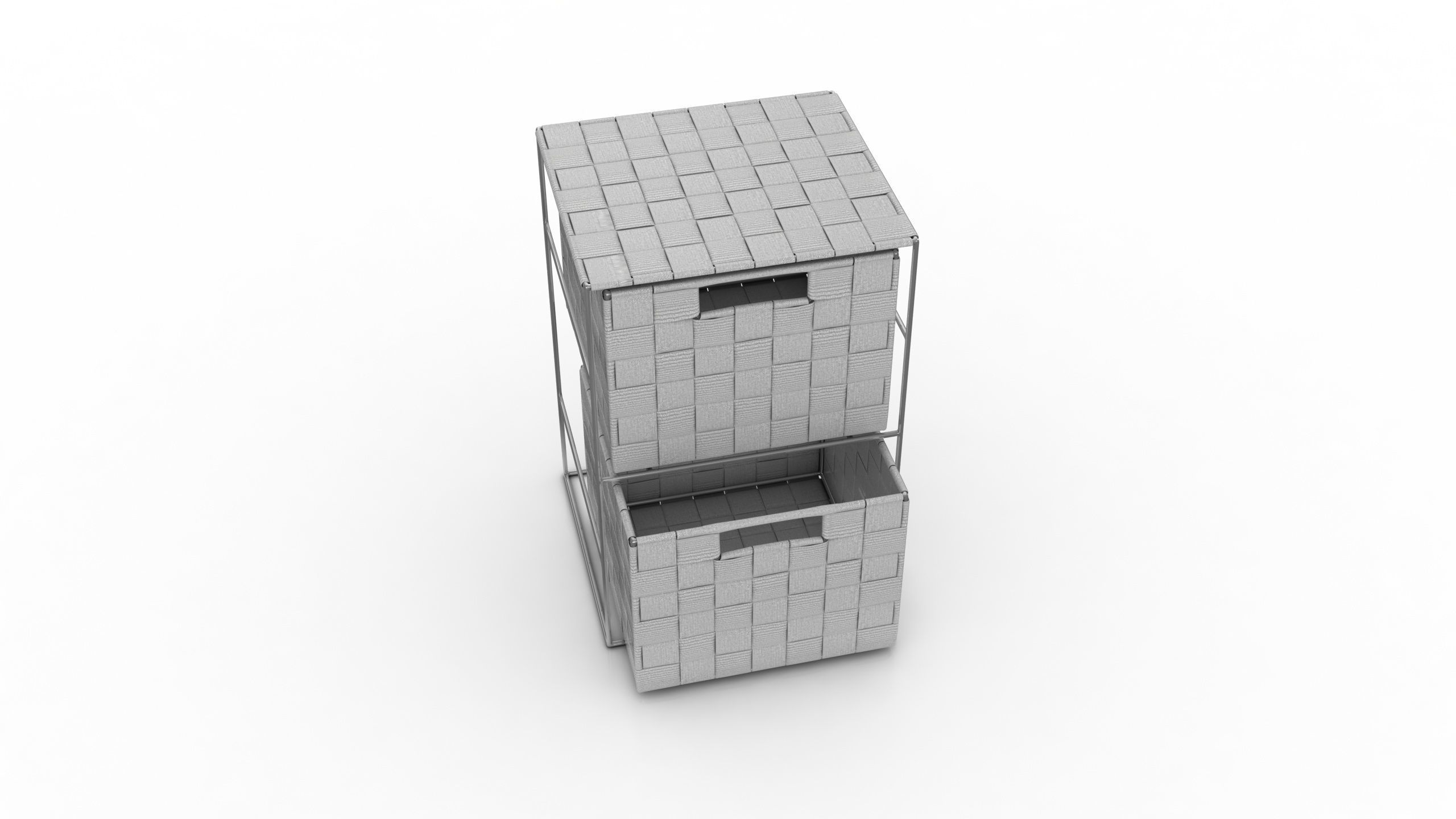 Bathroom Cabinet Low-poly 3D model_7