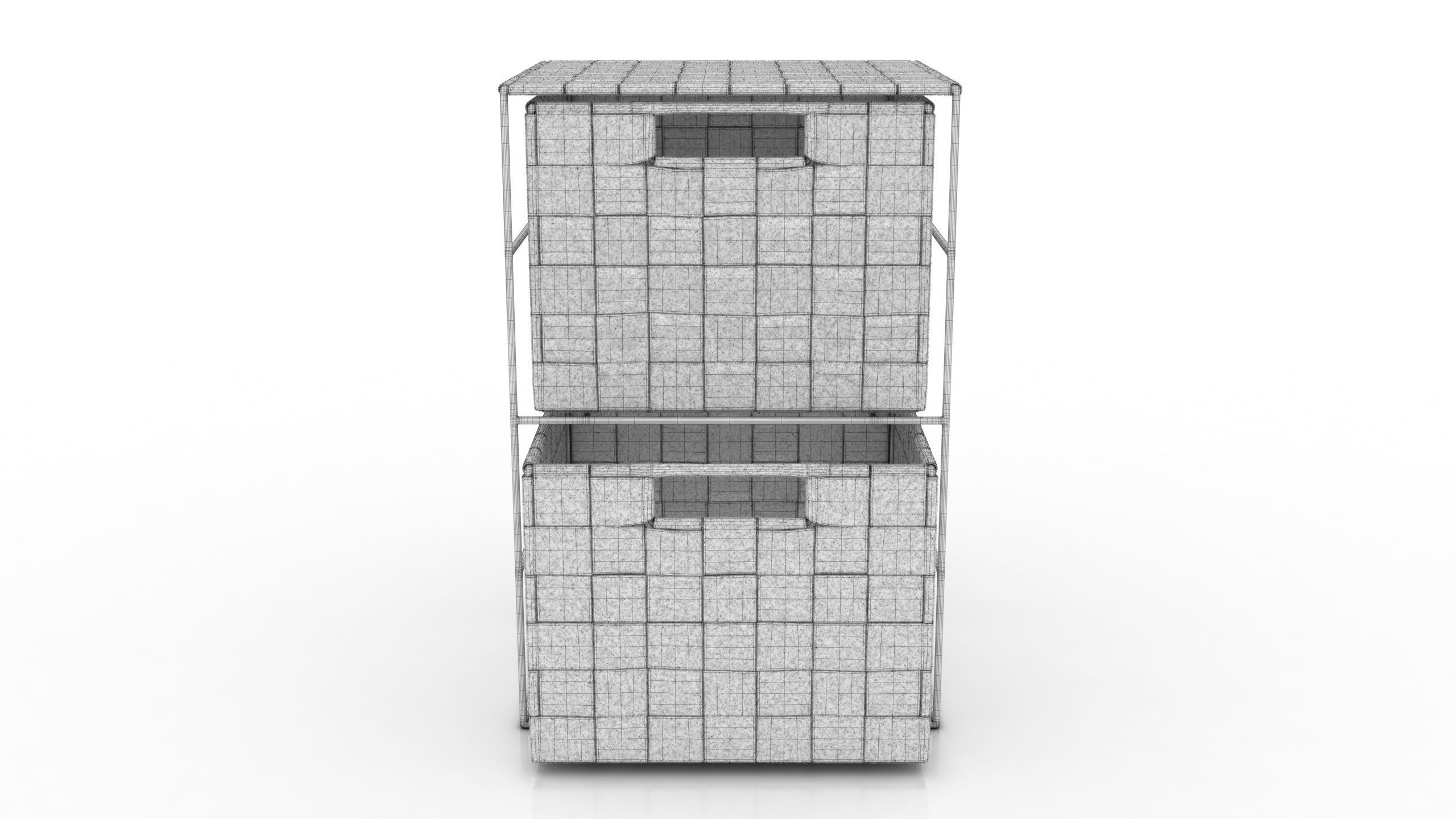 Bathroom Cabinet Low-poly 3D model_11