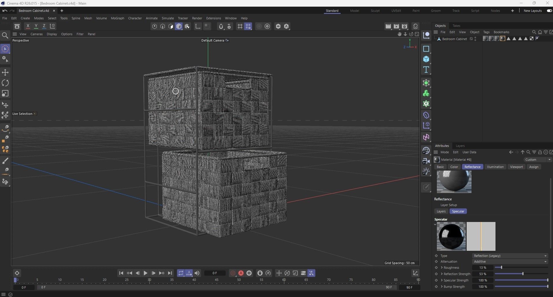 Bathroom Cabinet Low-poly 3D model_18