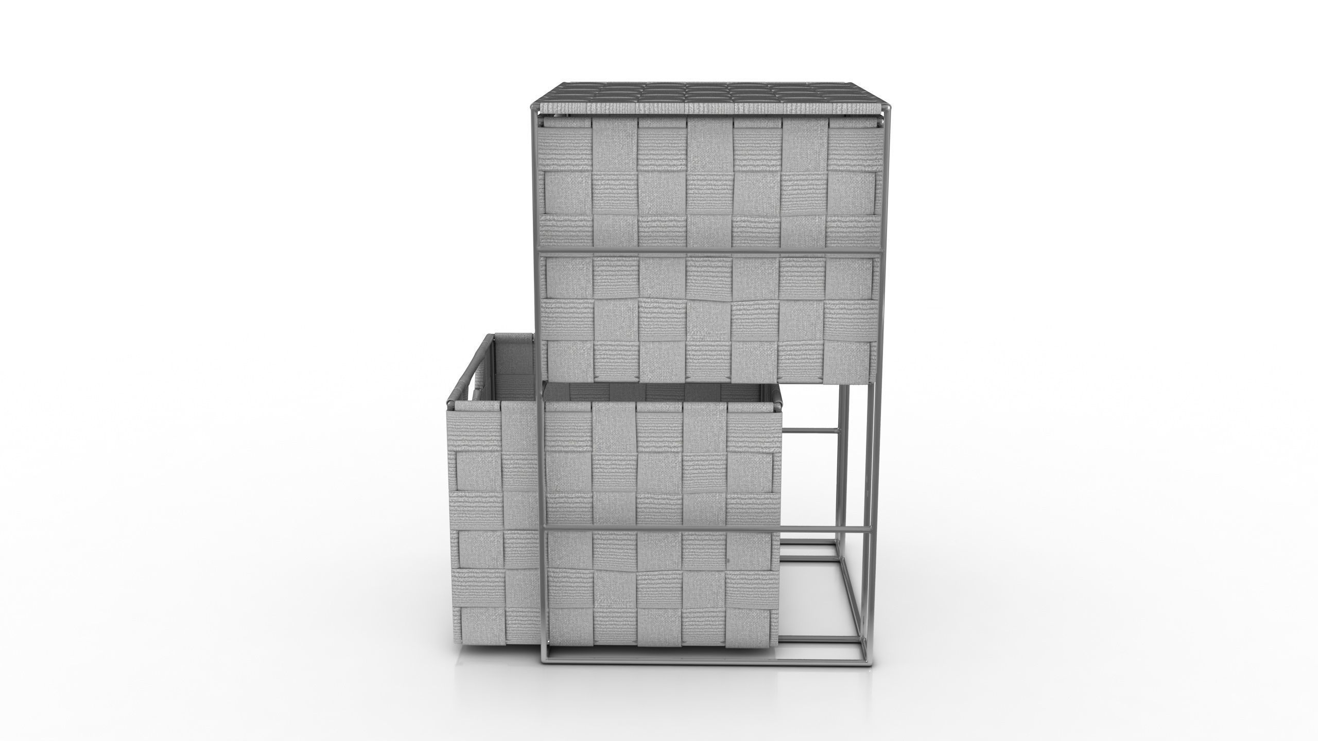 Bathroom Cabinet Low-poly 3D model_4