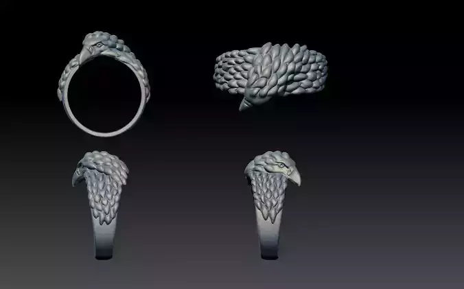Eagle ring 3D print model