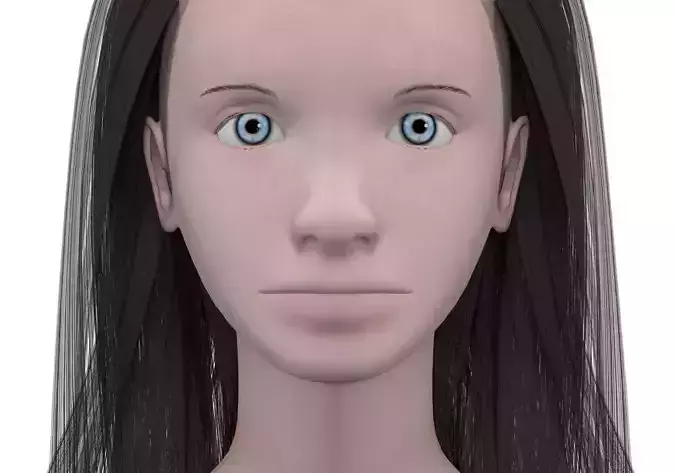 Girl with black hair