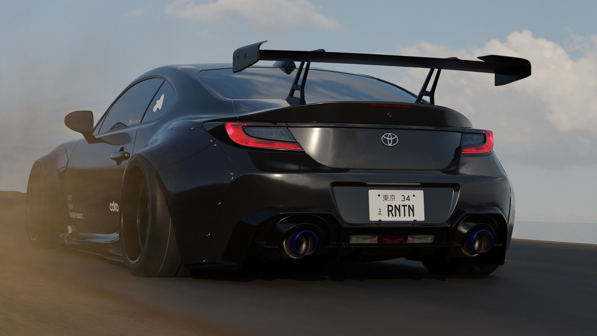 Toyota GR86 Adro Bodykit by Rention Textured 3D Blender FBX OBJ  3D model_8