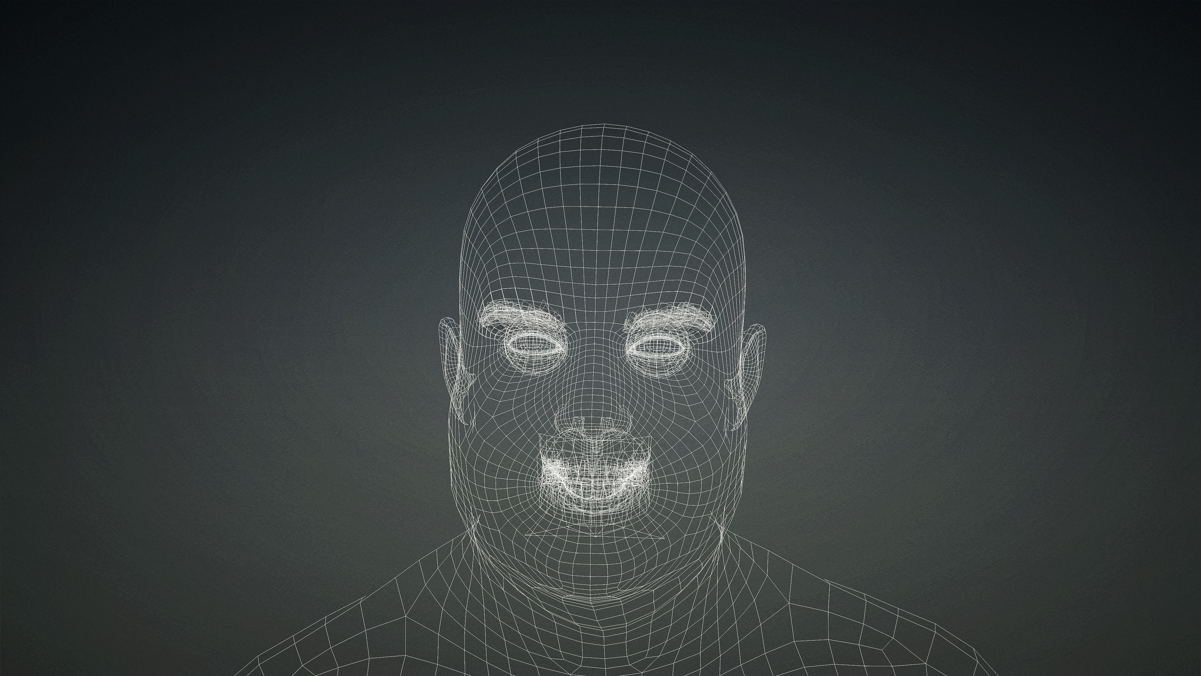 High Quality Realistic Male Base Mesh Overweight -Fully Rigged- Low-poly 3D model_16