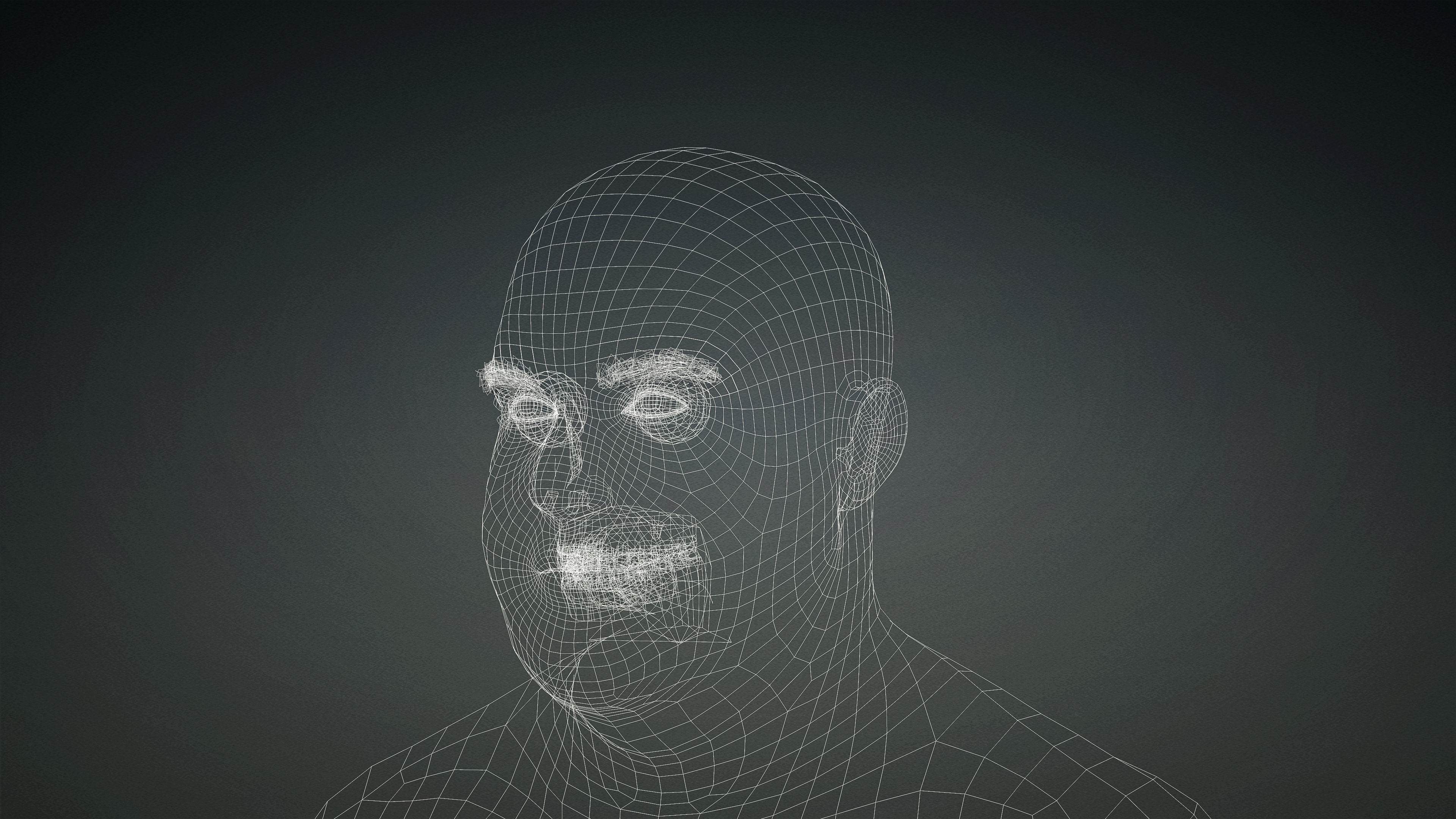 High Quality Realistic Male Base Mesh Overweight -Fully Rigged- Low-poly 3D model_17