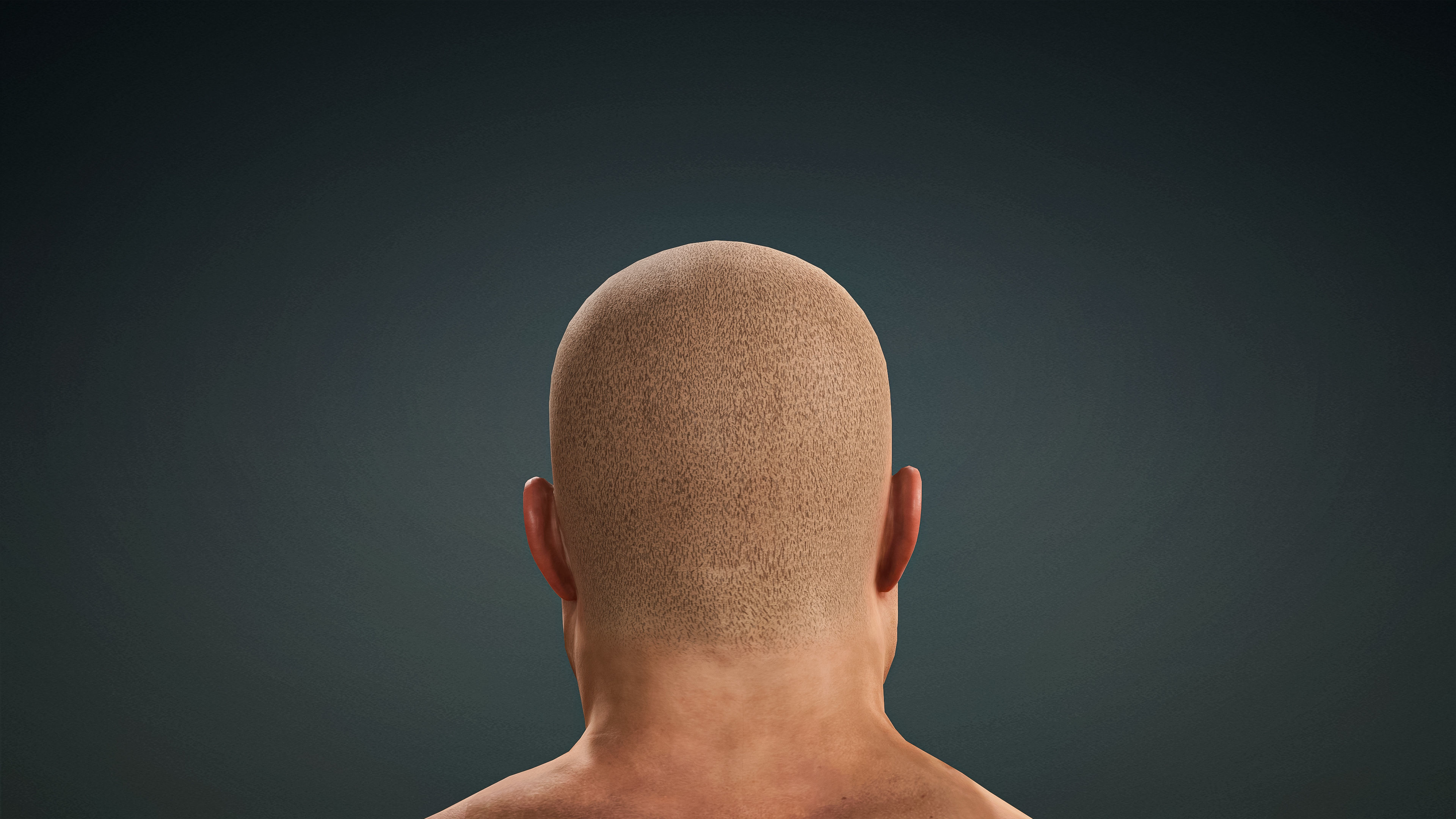 High Quality Realistic Male Base Mesh Overweight -Fully Rigged- Low-poly 3D model_15