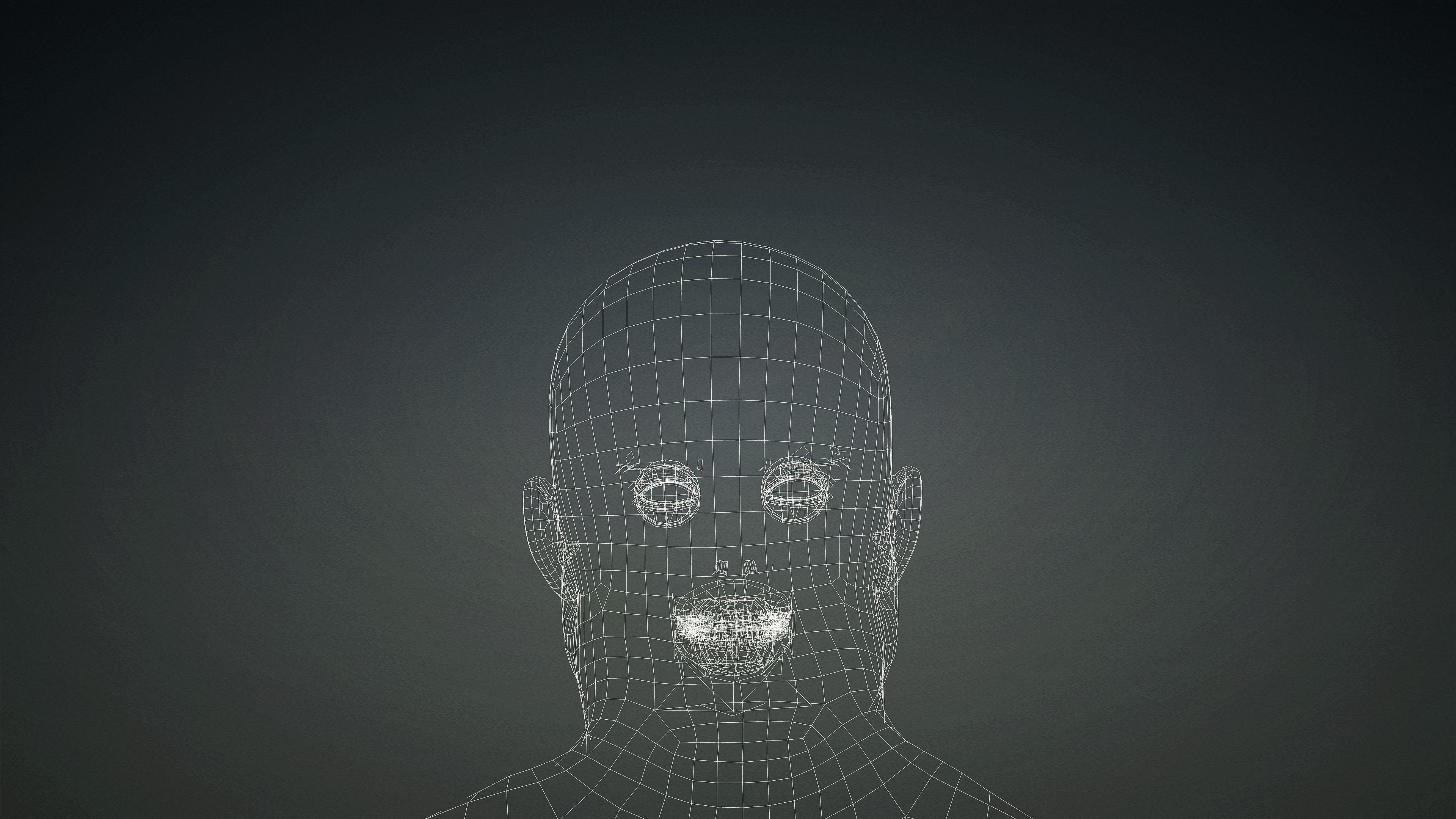 High Quality Realistic Male Base Mesh Overweight -Fully Rigged- Low-poly 3D model_22