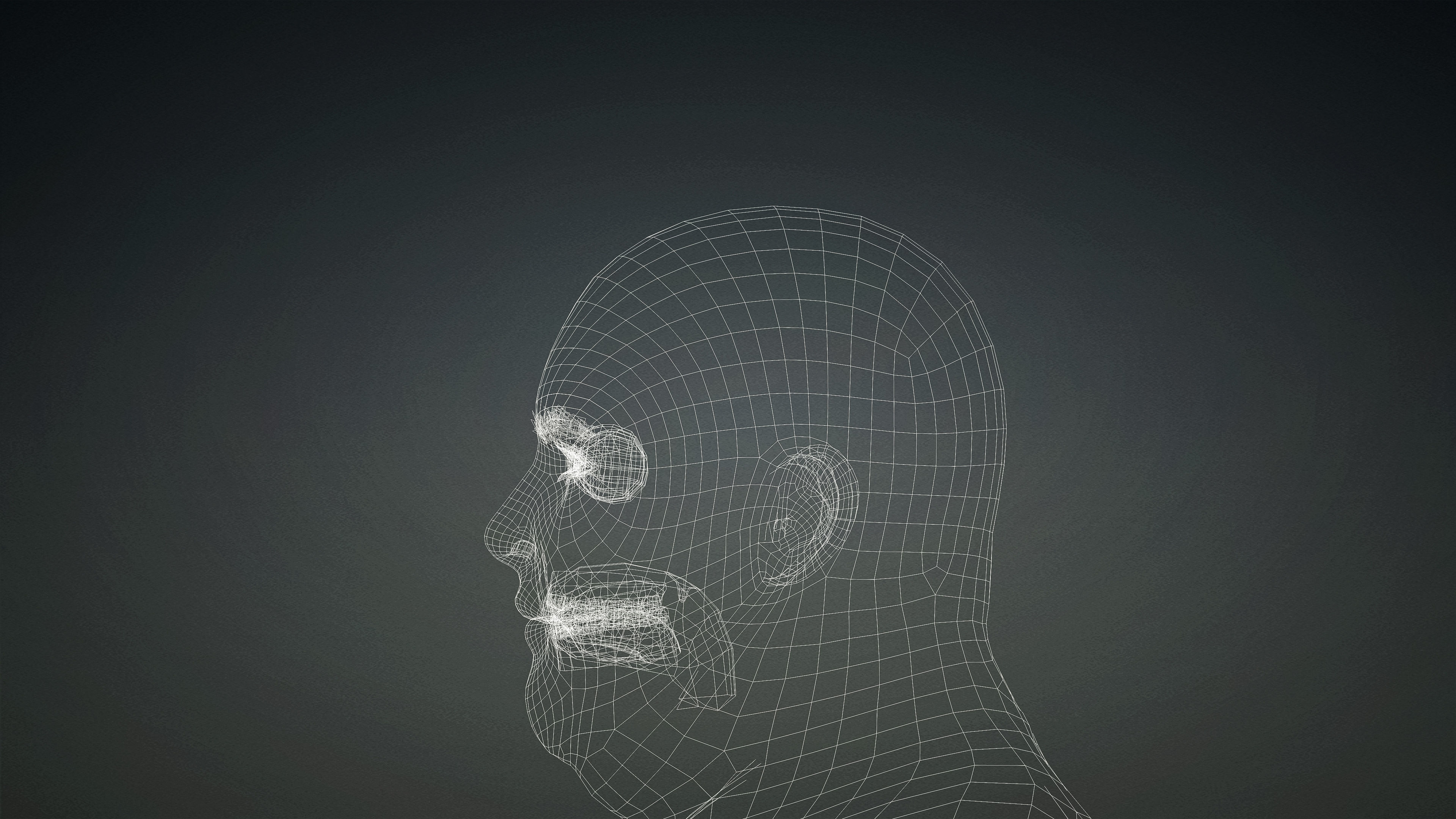 High Quality Realistic Male Base Mesh Overweight -Fully Rigged- Low-poly 3D model_19