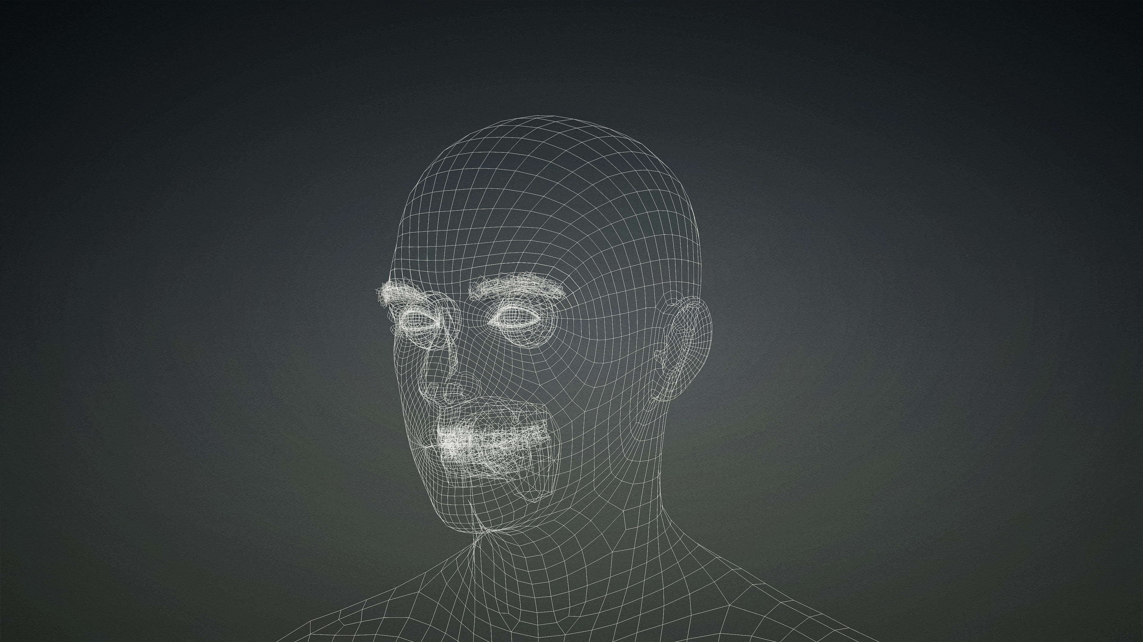 High Quality Realistic Male Base Mesh -Fully Rigged- Low-poly 3D model_17