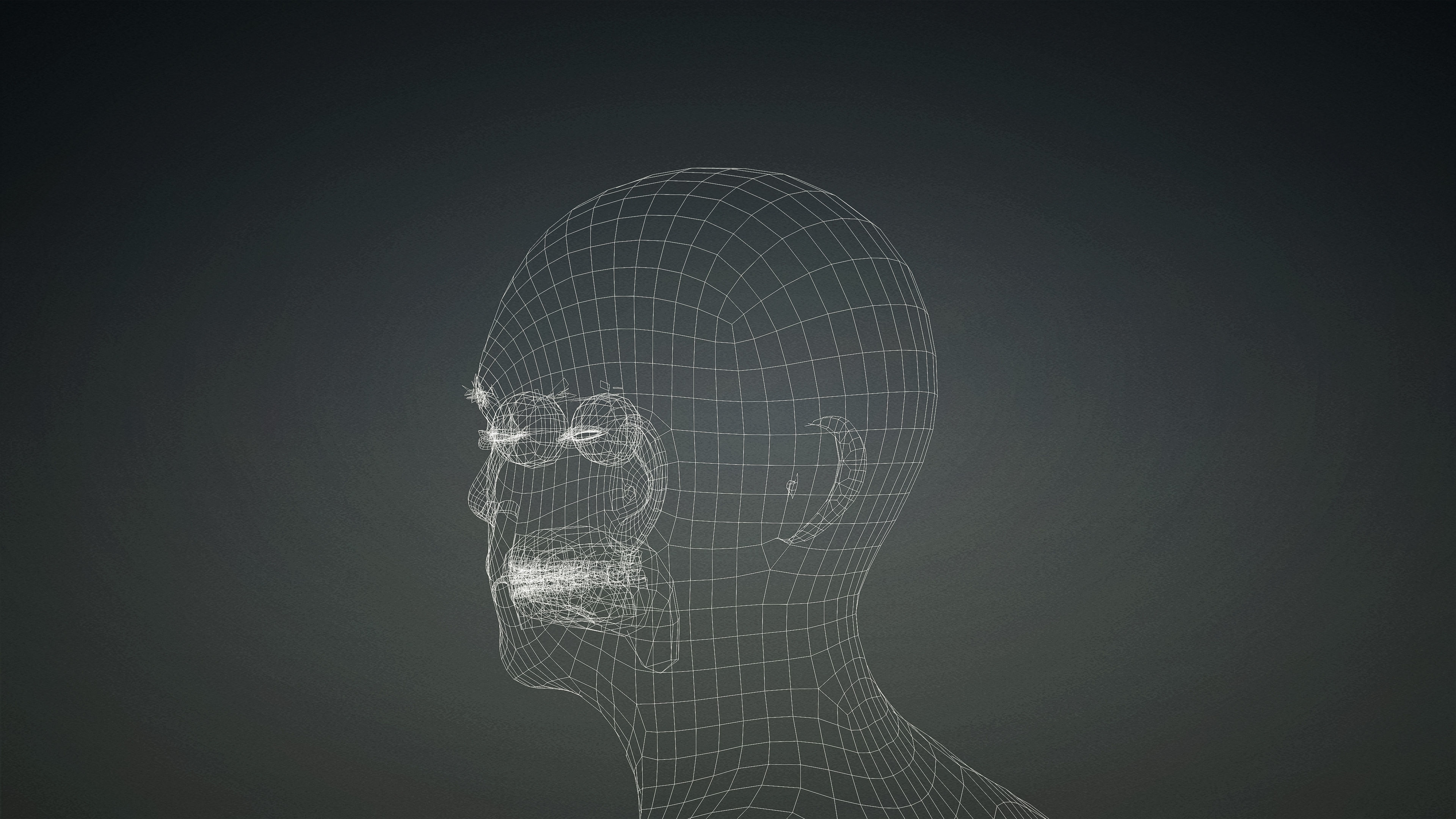 High Quality Realistic Male Base Mesh -Fully Rigged- Low-poly 3D model_20