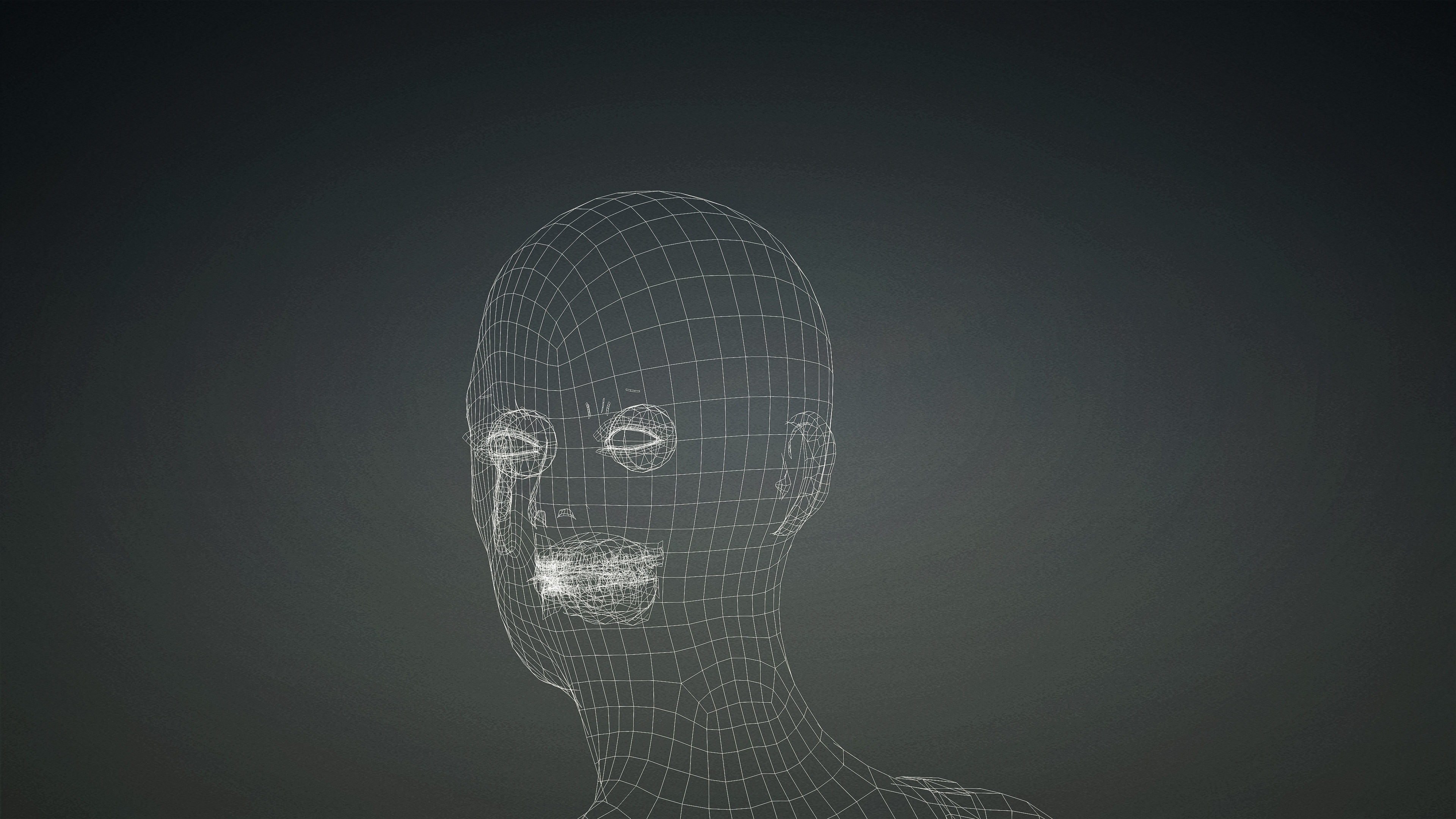 High Quality Realistic Female Base Mesh Skinny -Fully Rigged- Low-poly 3D model_21