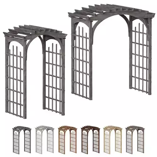 Wooden garden pergola gazebo flower garden